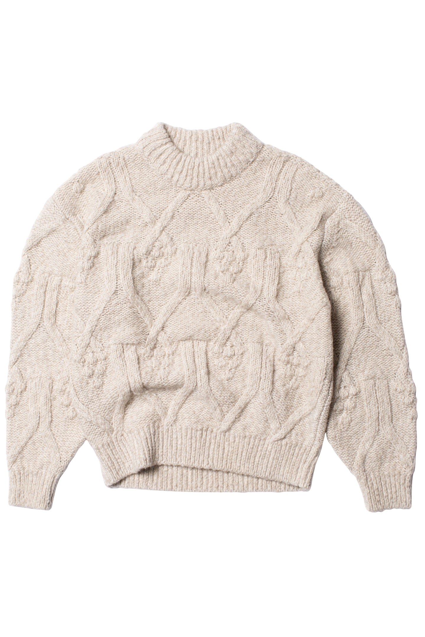 ELSA CABLE KNIT OAT 1