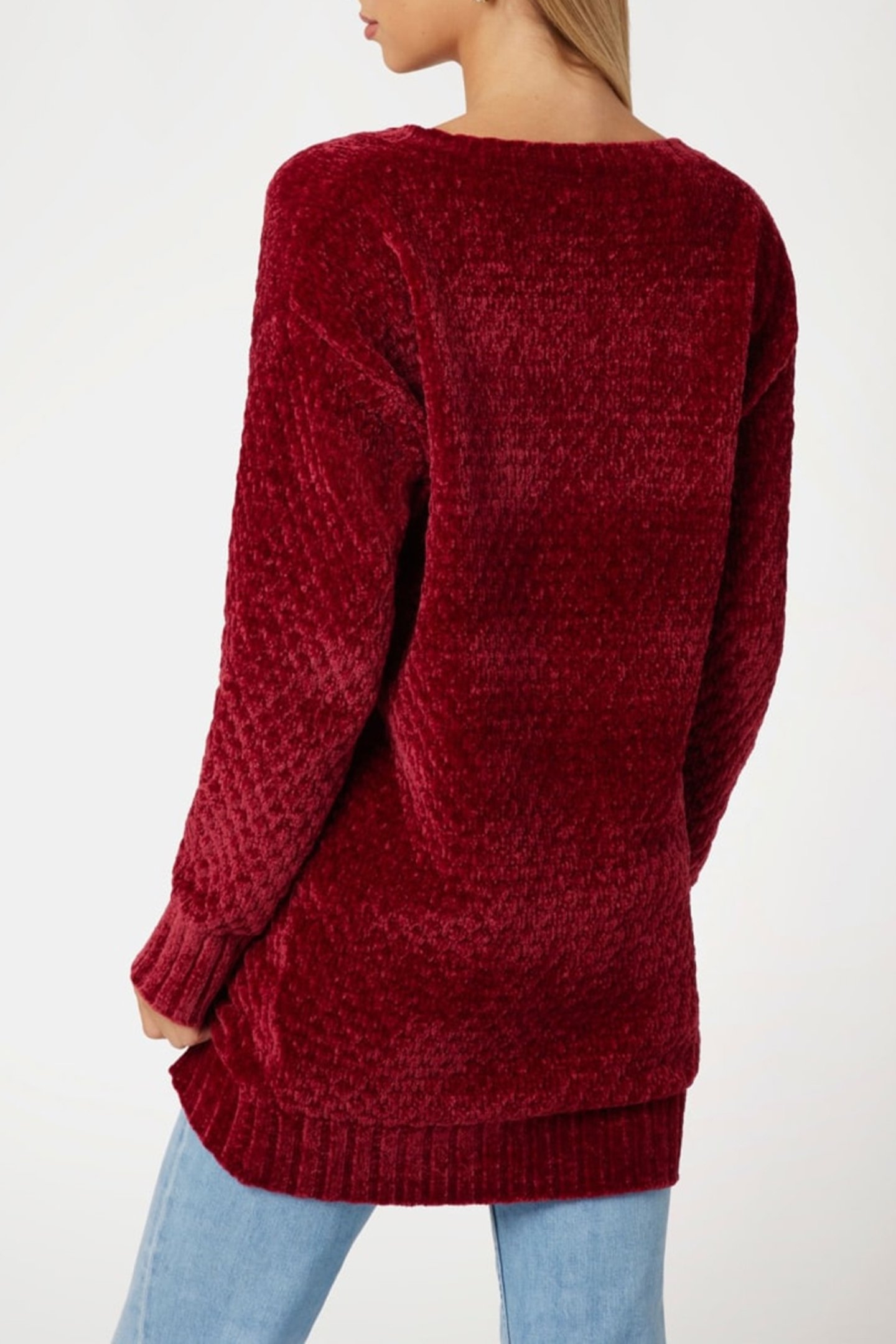 GUESS ECO TALIA LS VN MAXI PUL SIREN RED 2