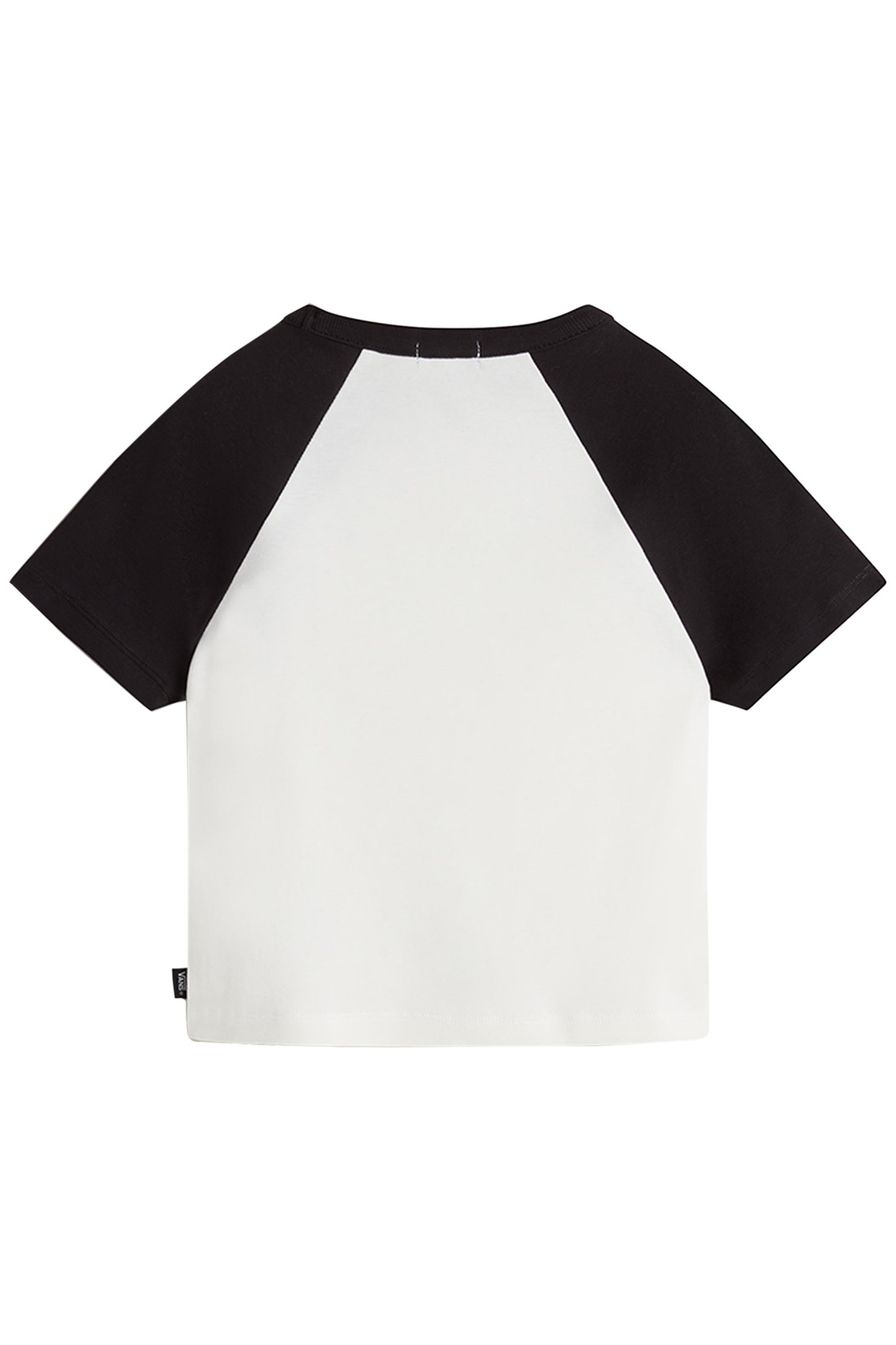 GIRLS CLARE RAGLAN TEE WHITE/BLACK 2