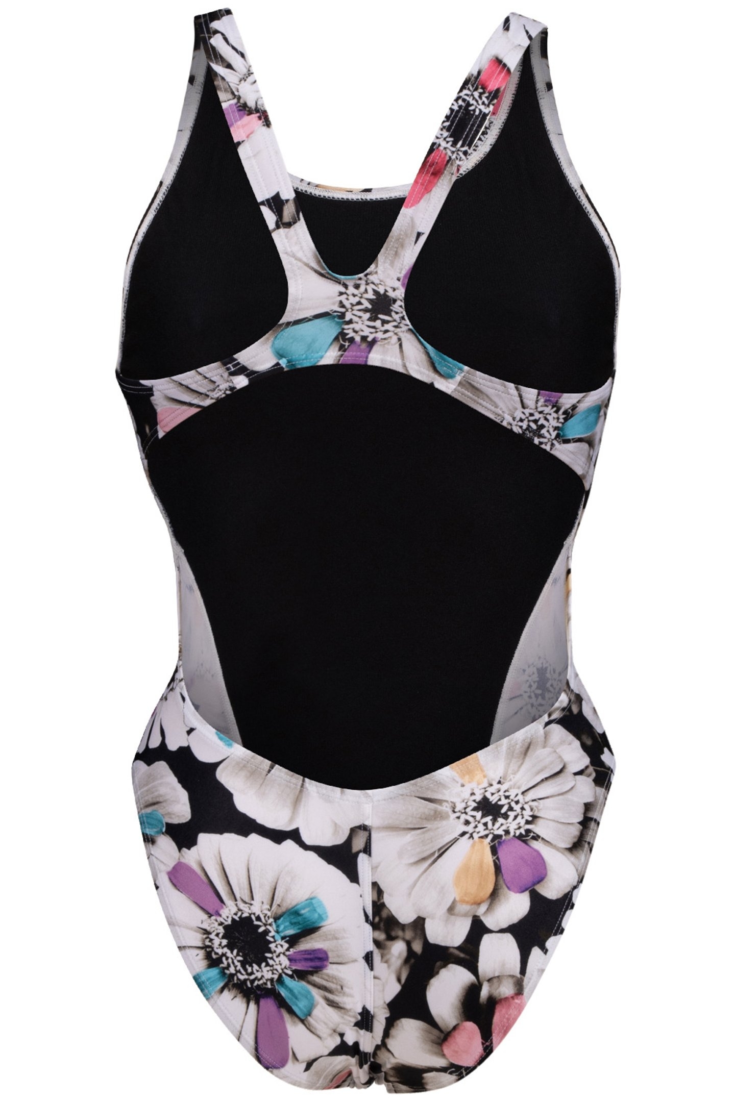 WOMEN'S ARENA ZINNIA PARTY SWIMSUIT SWIM BLACK MULTI 5