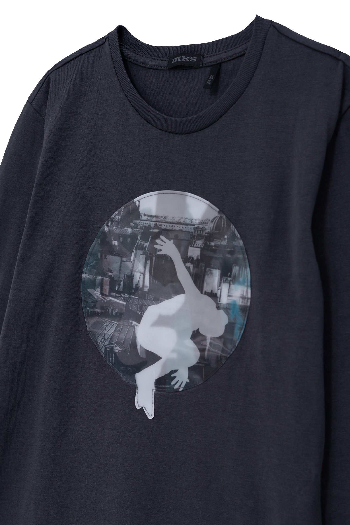 BOY'S GREY ORGANIC COTTON LENTICULAR T-SHIRT PARIS 3