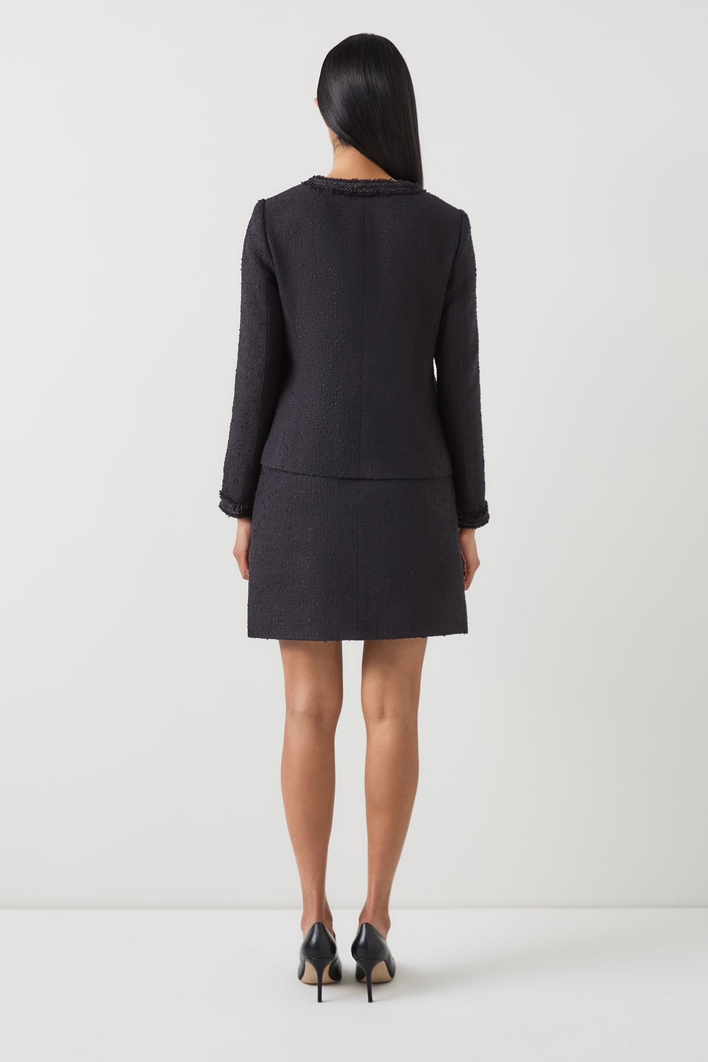 JK CHARLIE TWEED JACKET BLACK 3