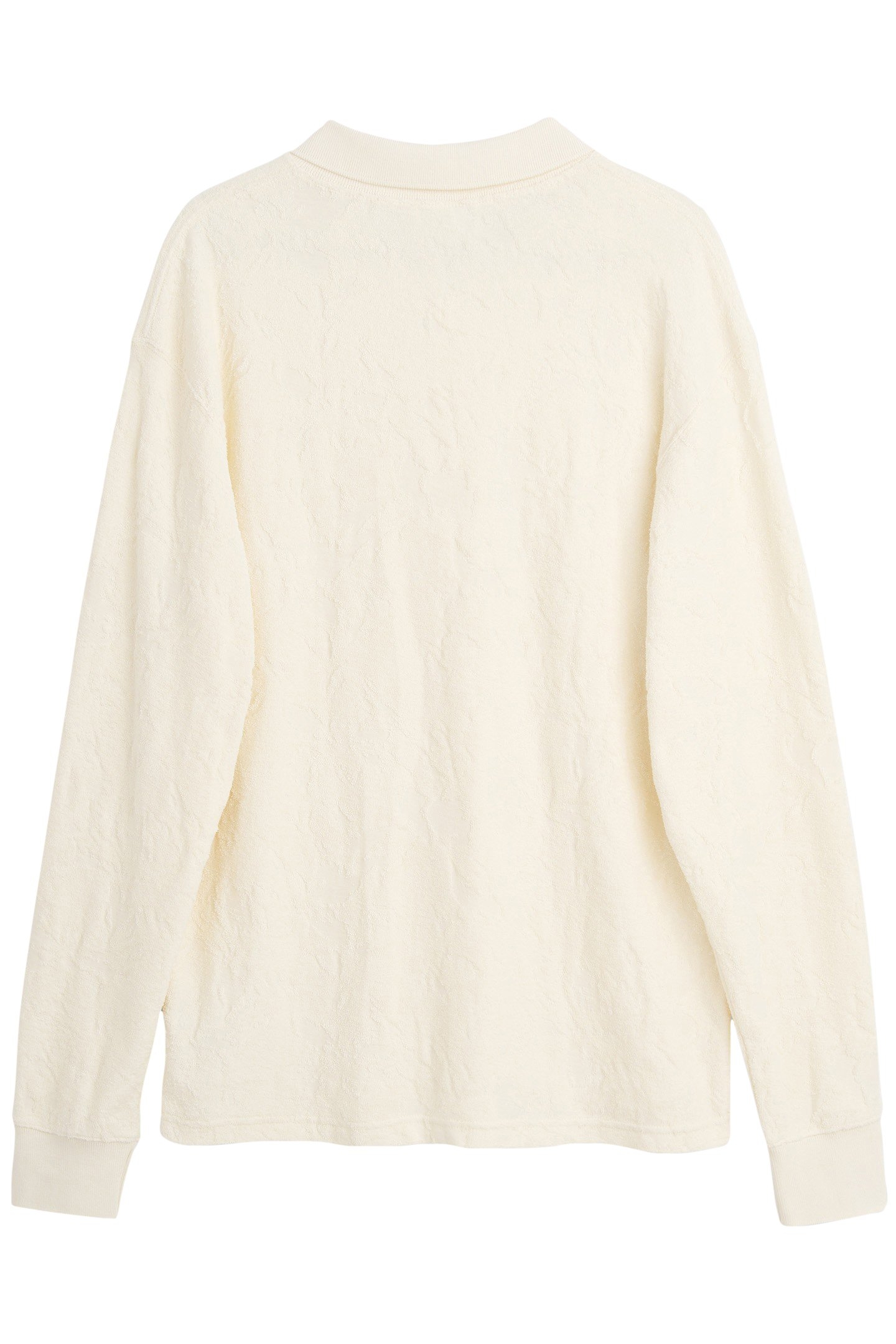 ROBERT PLUSH L/S POLO SHIRT OFF WHITE 6