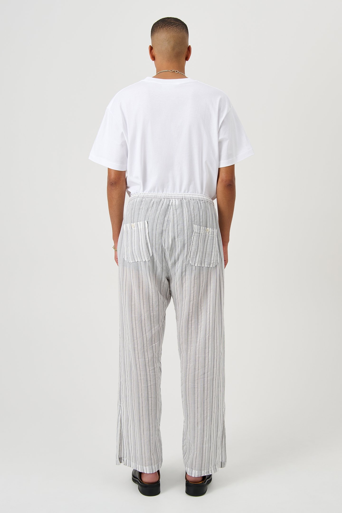 ROBERTA PANTS BLACK PINSTRIPE 4