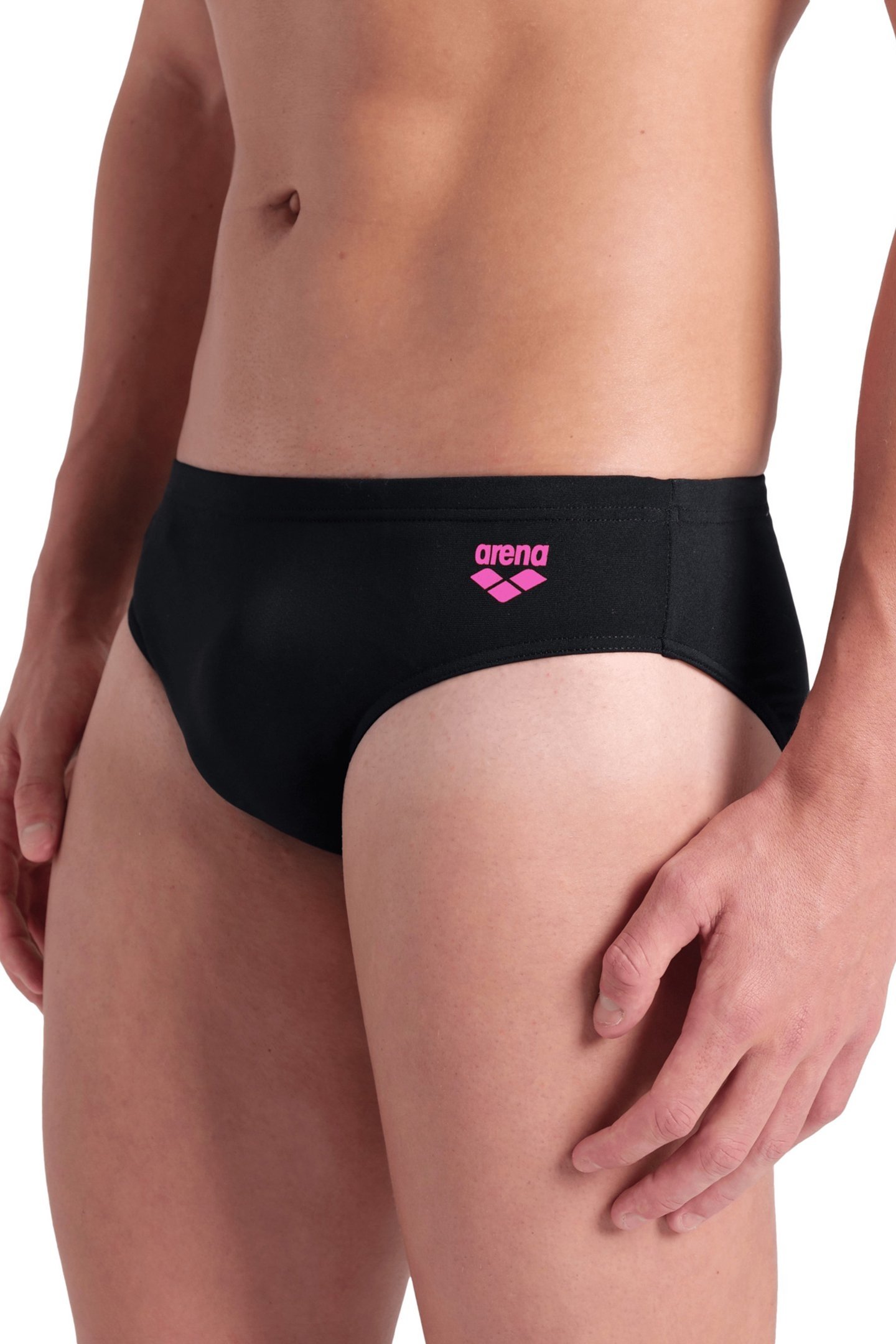 MEN'S ARENA AIRBRUSH GRAPHIC SWIM BRIEFS BLACK 7