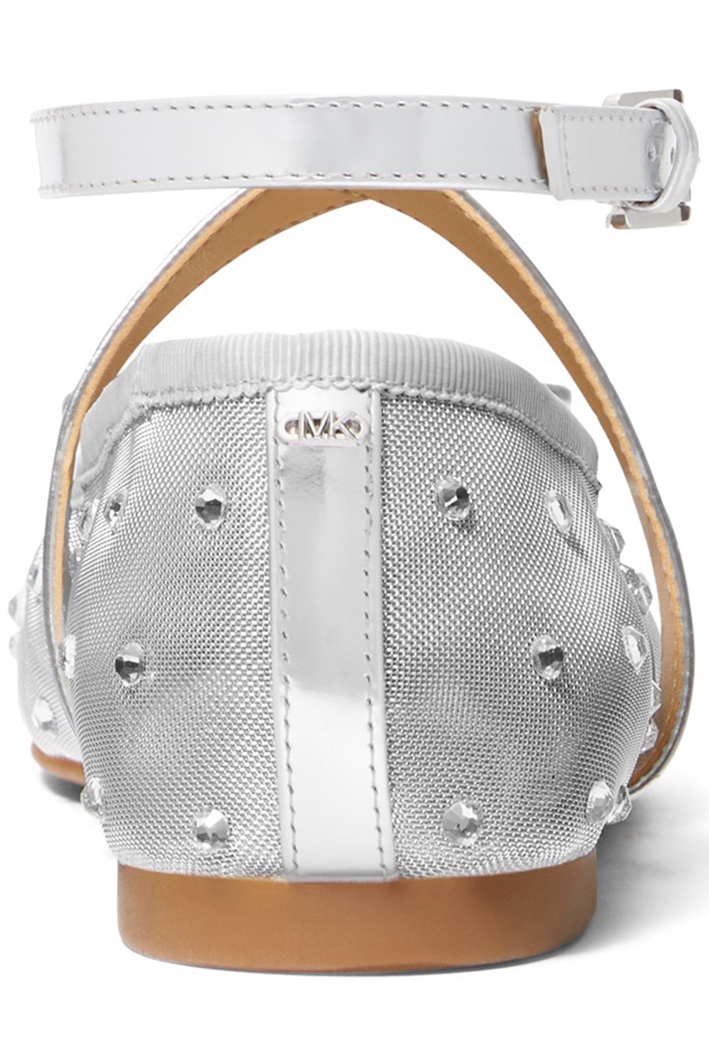 COLLETTE WRAP BALLET SHOE IN SILVER 4