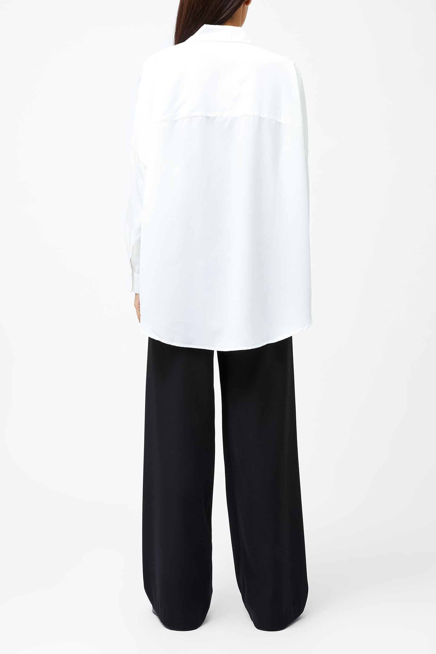 CAPRINA CREPE LS BUTTON SHIRT WINTER WHITE 2