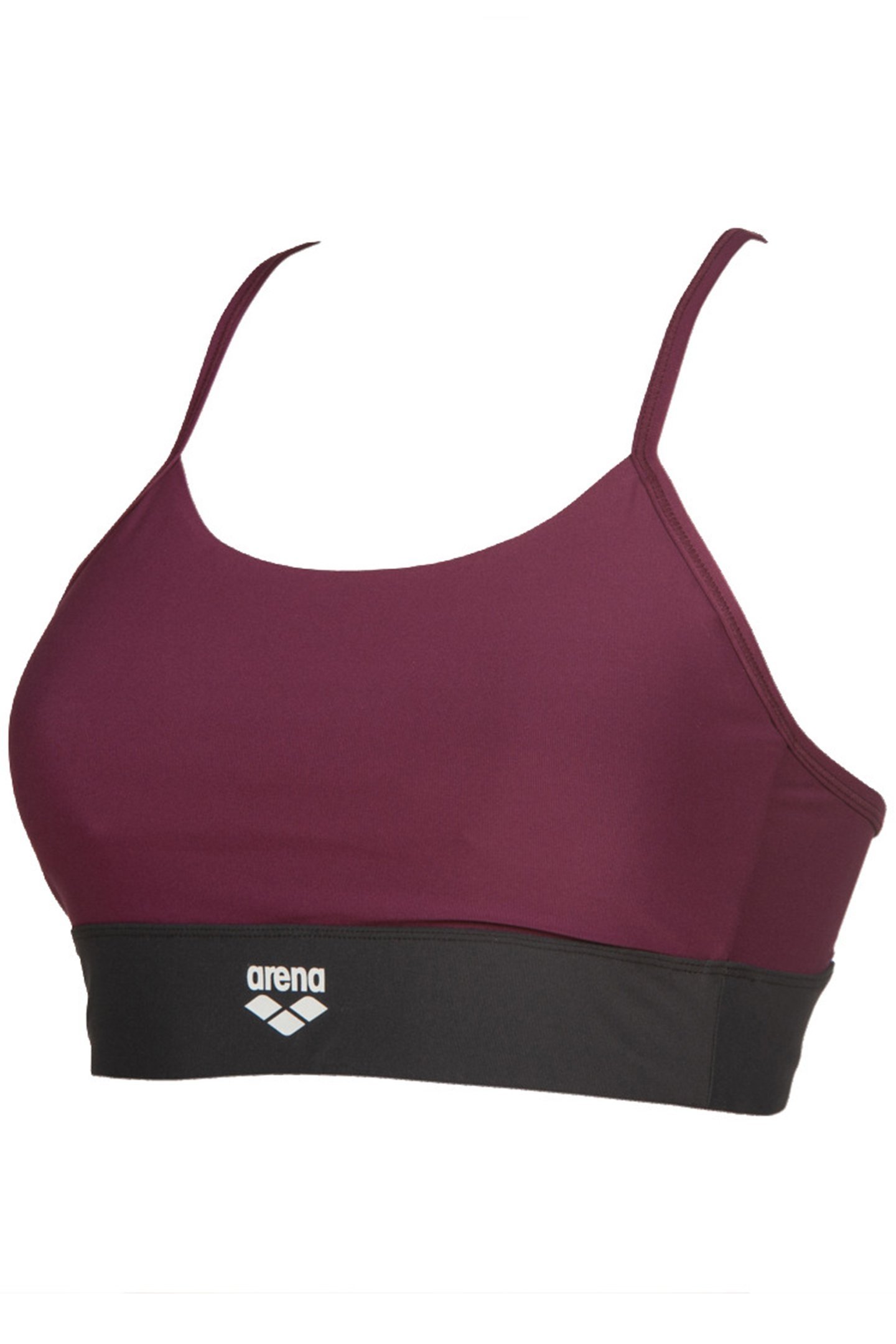 W GYM BRA TOP CROSS STRAPS RED WINE VIVID 3