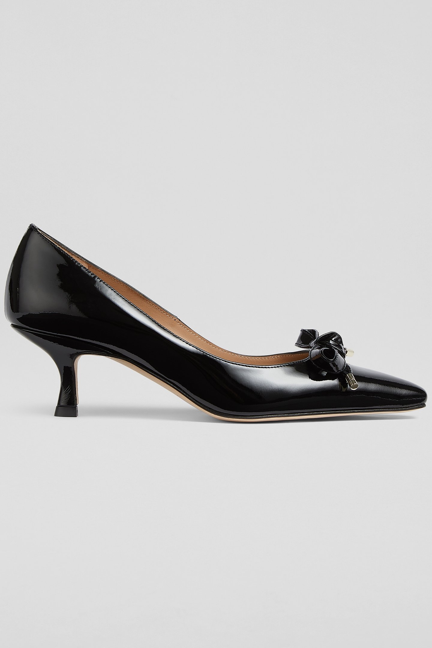CC ALMA EYELET BOW COURT BLACK 1