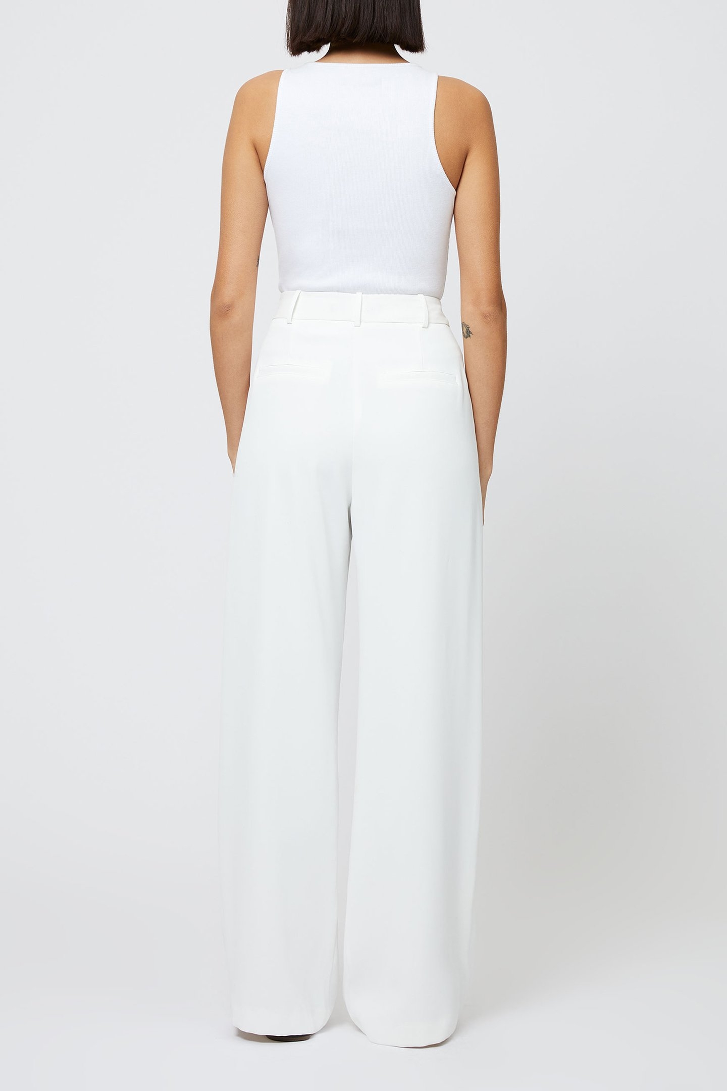 HARRIE SUITING TROUSER SUMMER WHITE 3