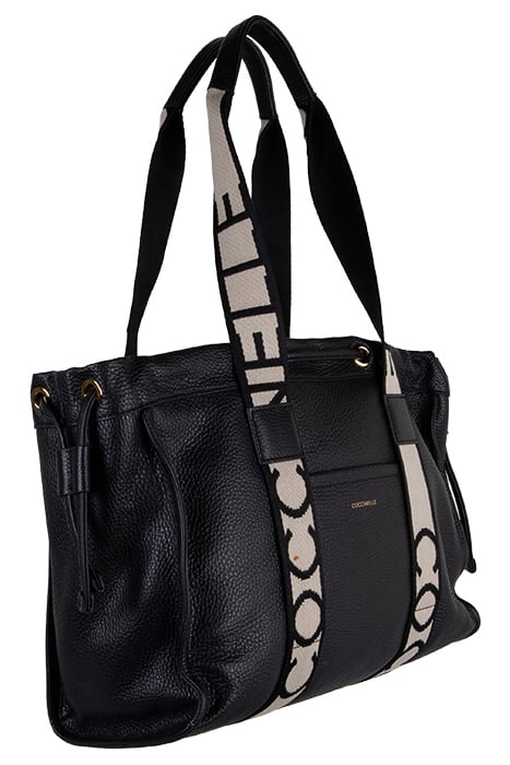 GRAINED LEATHER SIGNATURE TOTE BAG 4