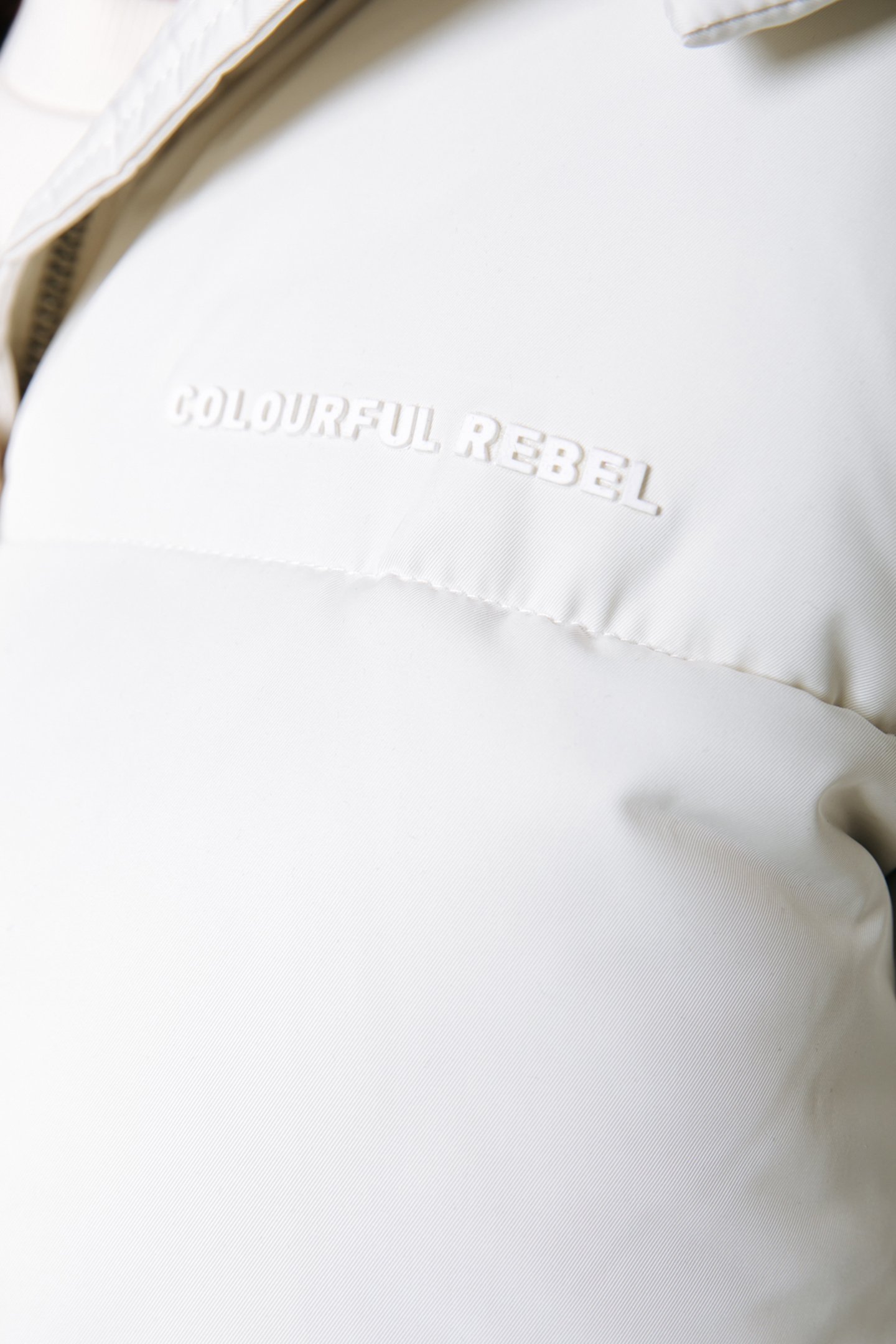 RYA CONTRAST TEDDY PUFFER JACKET OFF WHITE 7