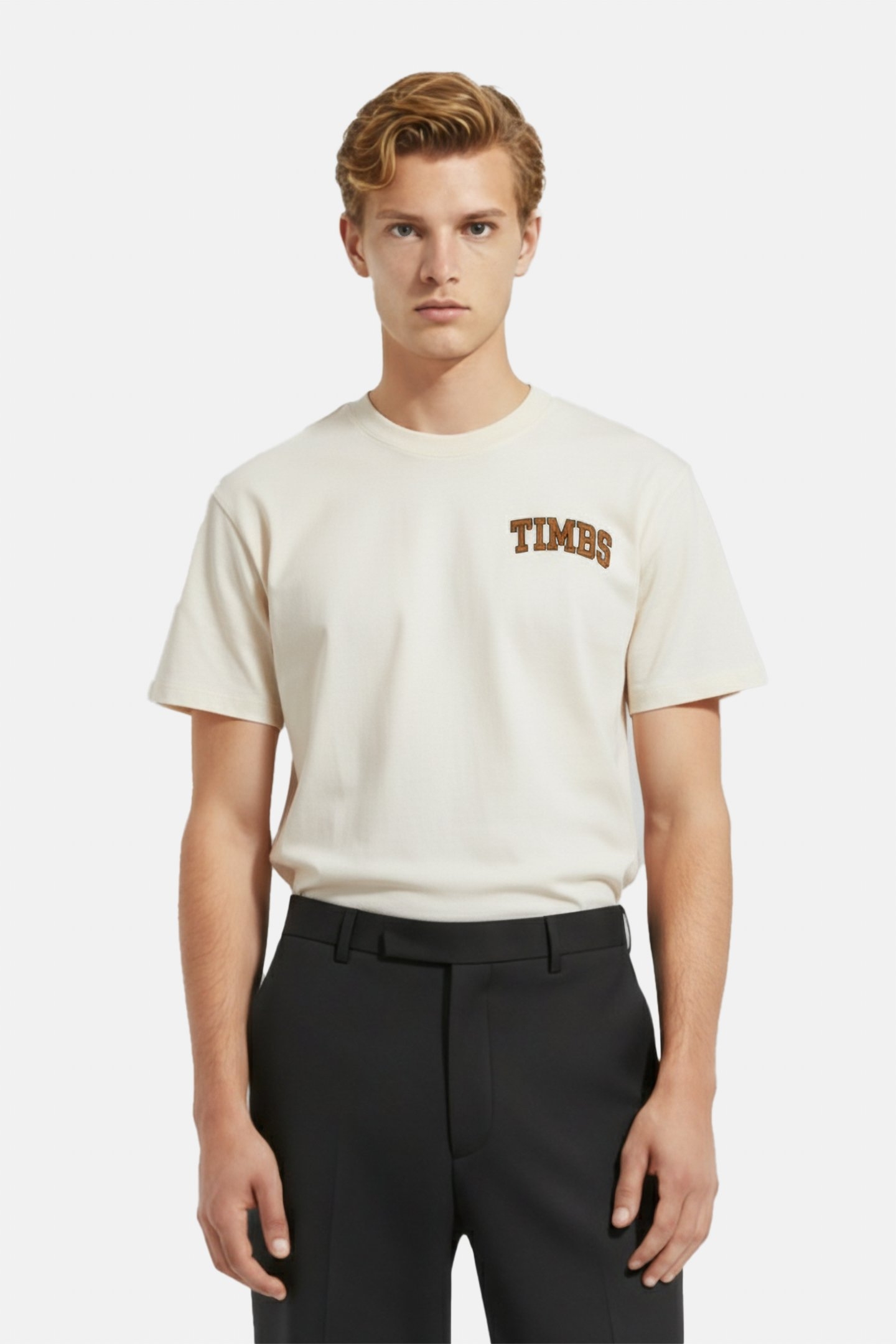 SHORT SLEEVE CHEST TIMBS GRAPHIC TEE VINTAGE WHITE 1