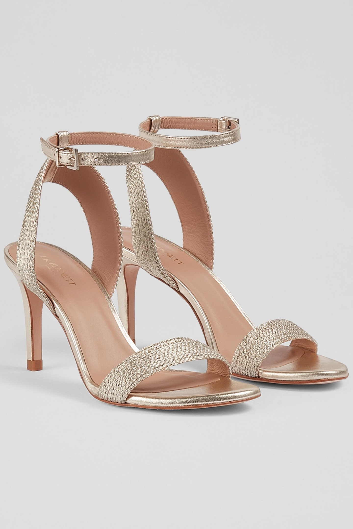 FS IVETTE METALLIC TEXTIL PALE GOLD 2