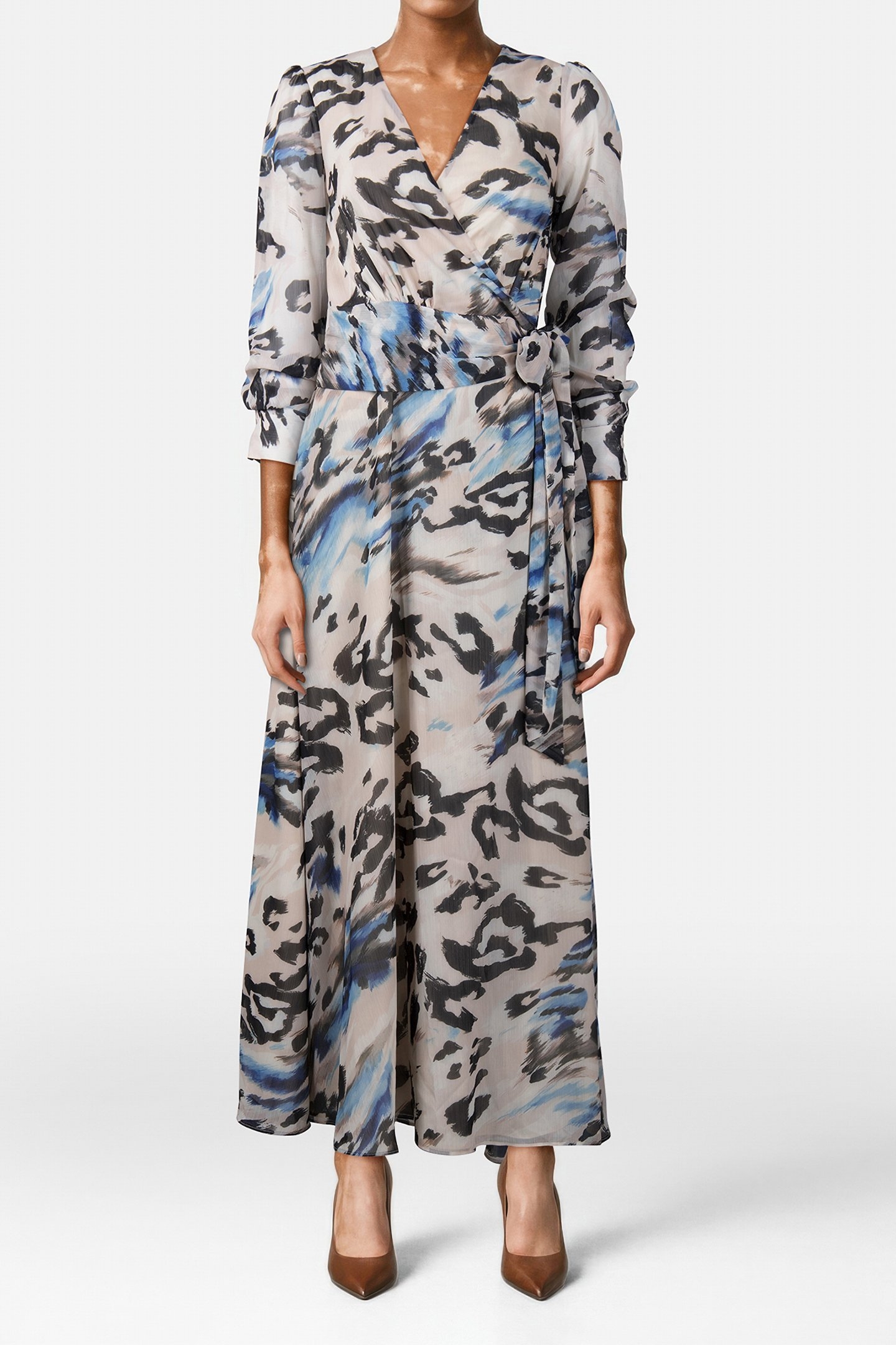 LS LAILA MAXI DRESS ABSTRACT ANIMALIER P 1