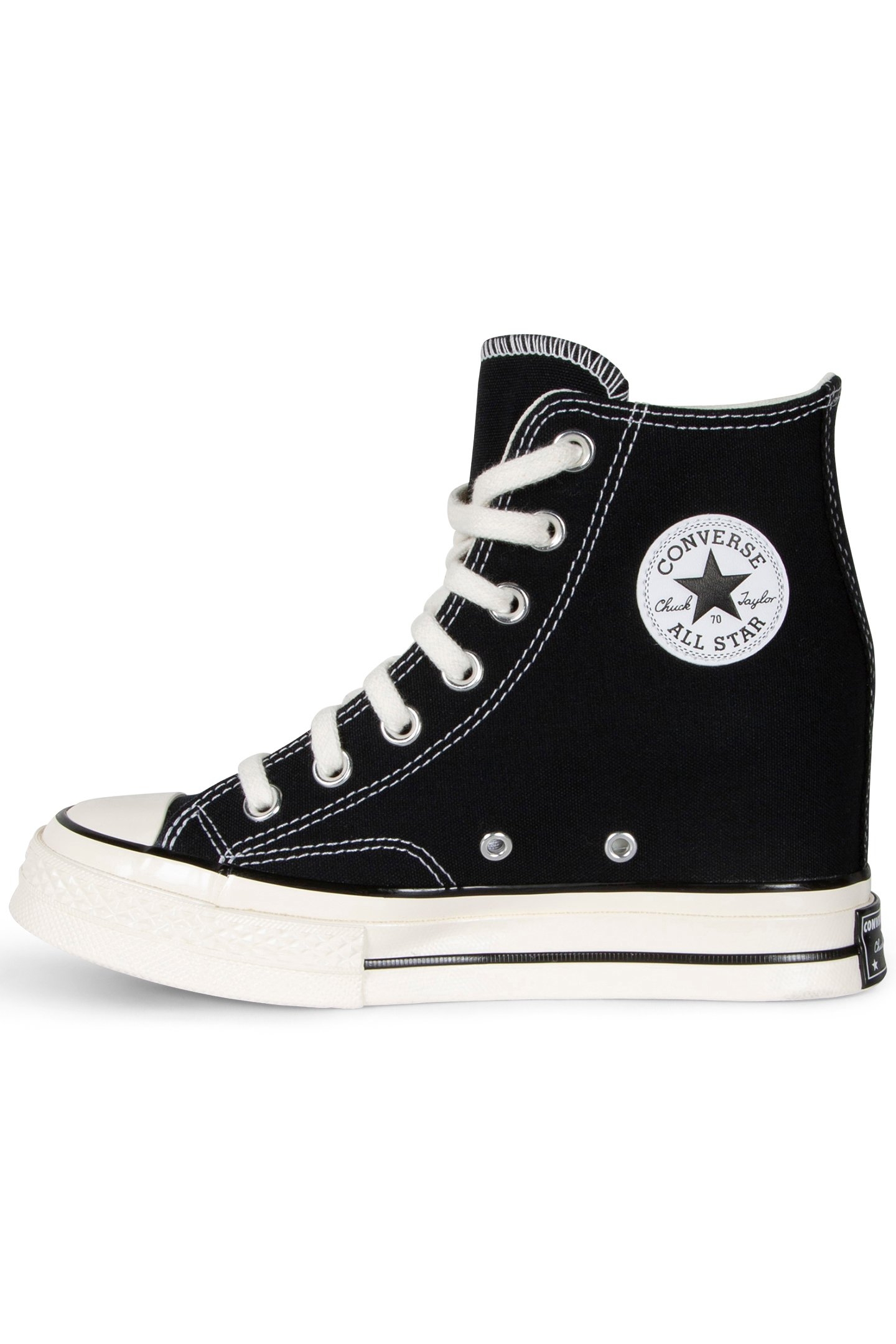 CHUCK 70 WEDGE HI BLACK/EGRET/WHITE BLACK/EGRET/WHITE 3