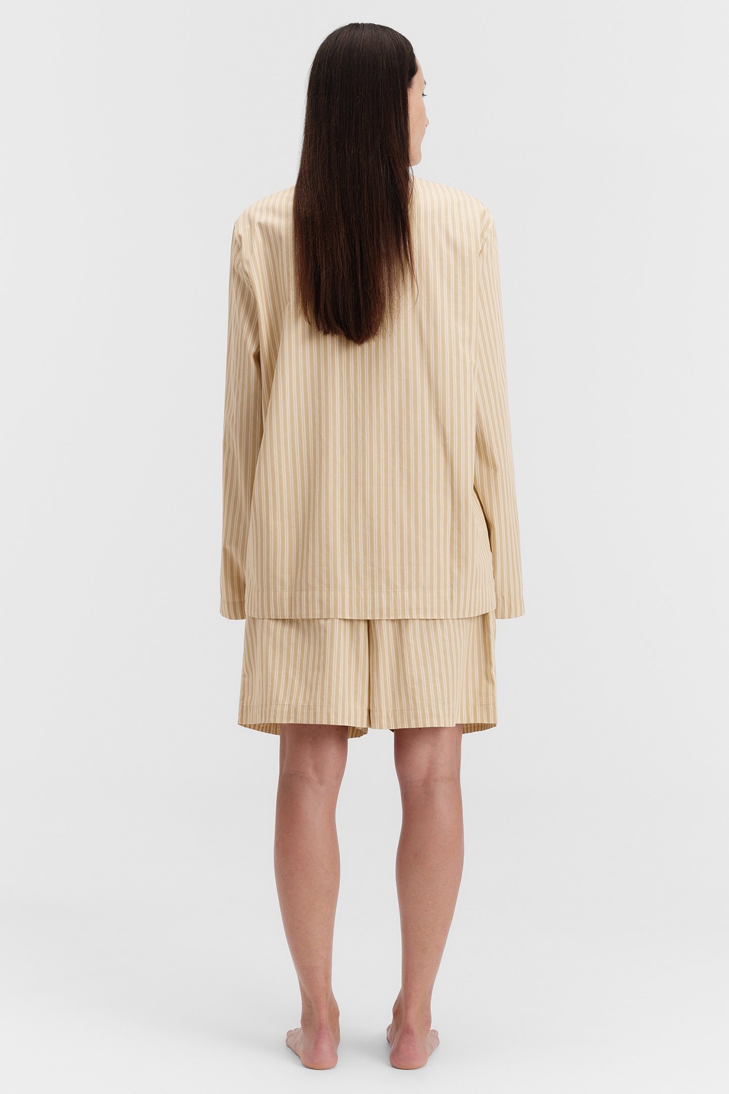 UNISEX POPLIN PYJAMAS SHORTS CORINTH STRIPES 3