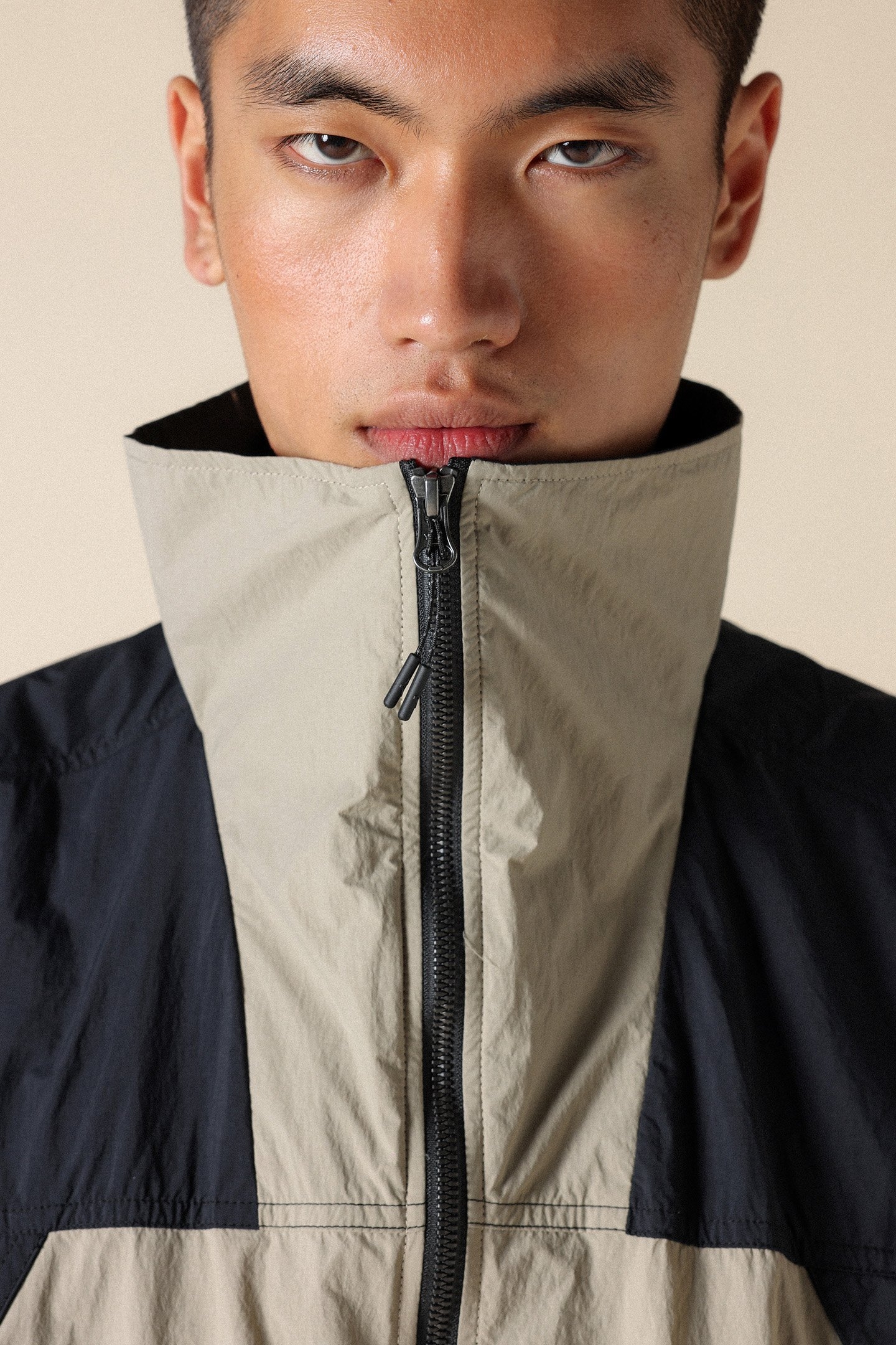 SL WR LIGHT WINDBREAKER UNISEX BLACK/BEIGE 4