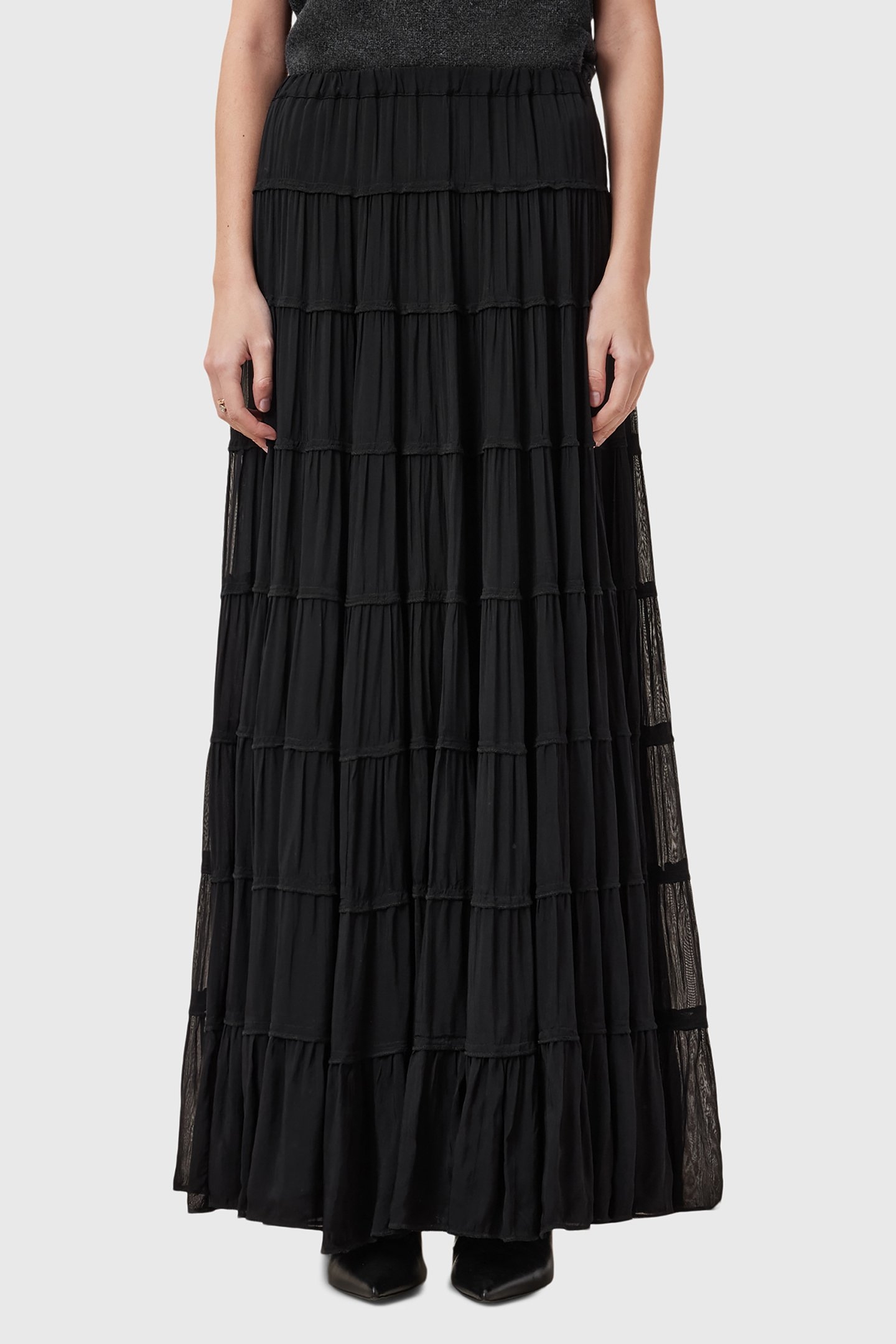 EVA MAXI SKIRT BLACK 1