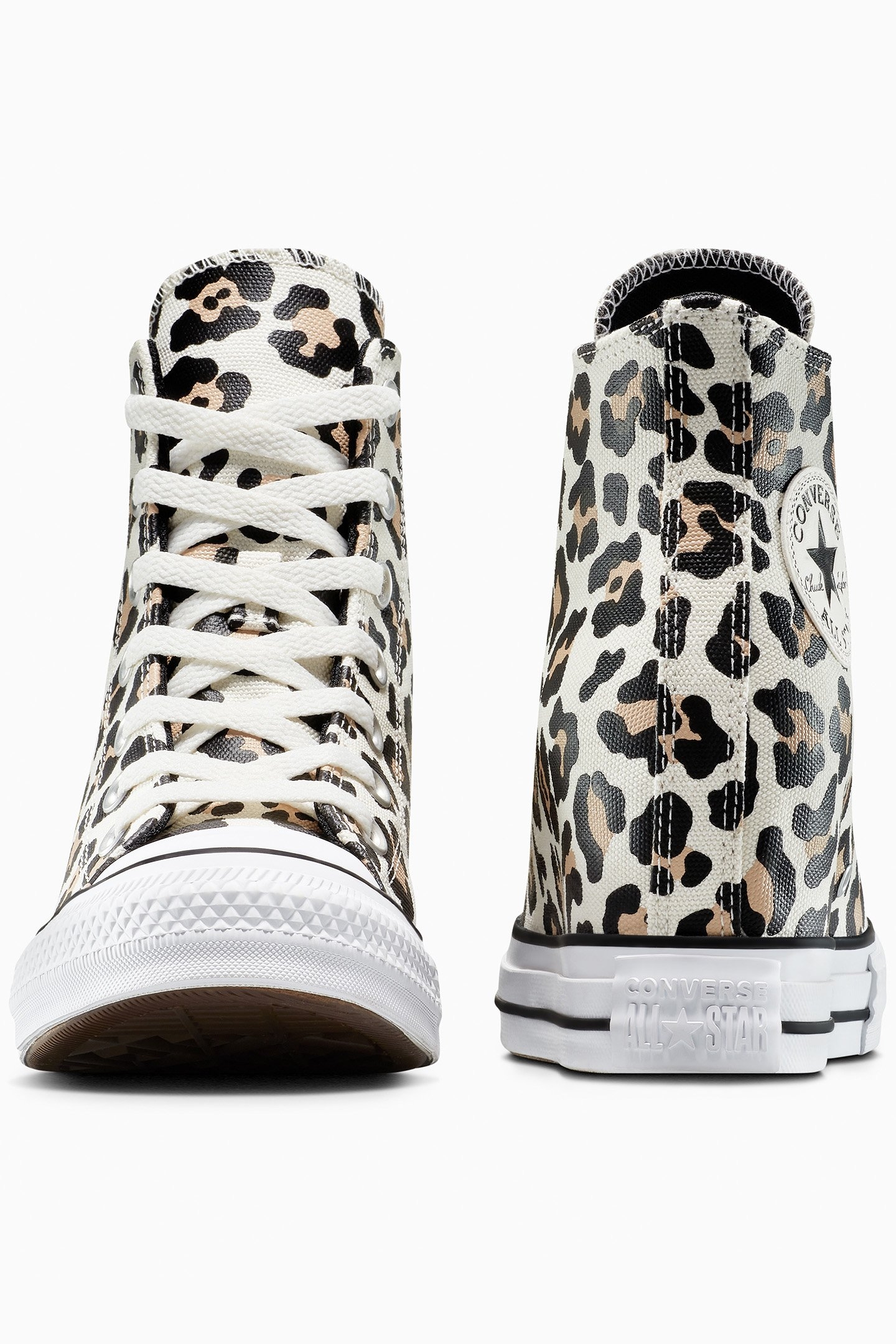 CHUCK TAYLOR ALL STAR WEDGE PLATFORM LEOPARD EGRET/BLACK/COA 7