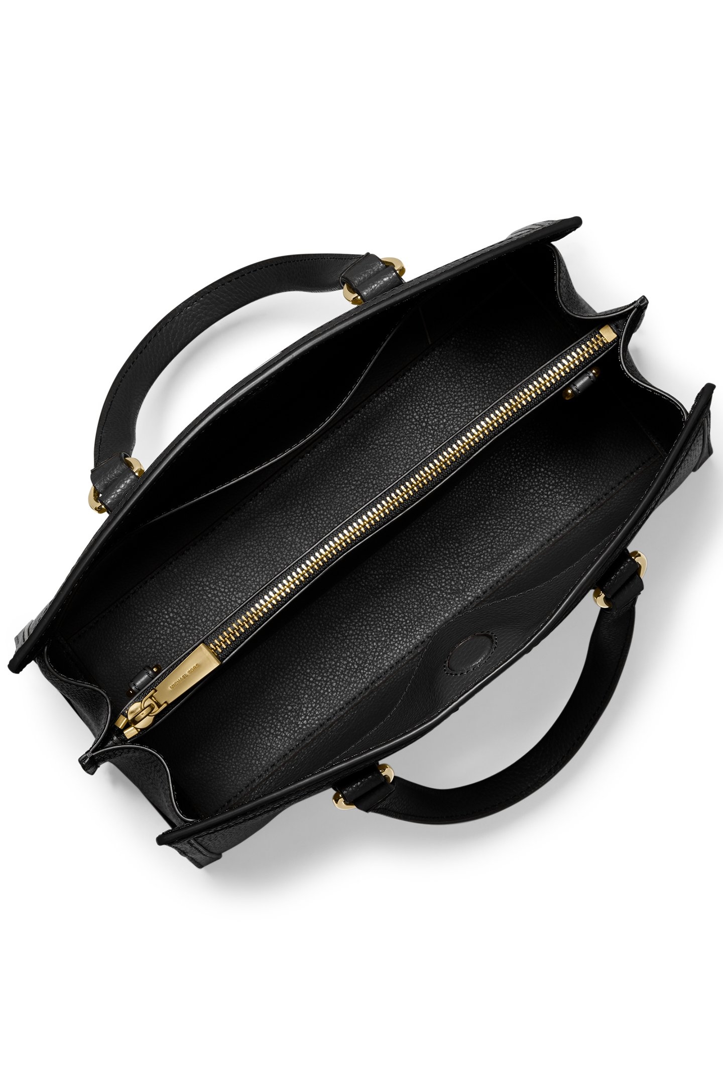 MEDIUM LEATHER SATCHEL BAG IN BLACK 3