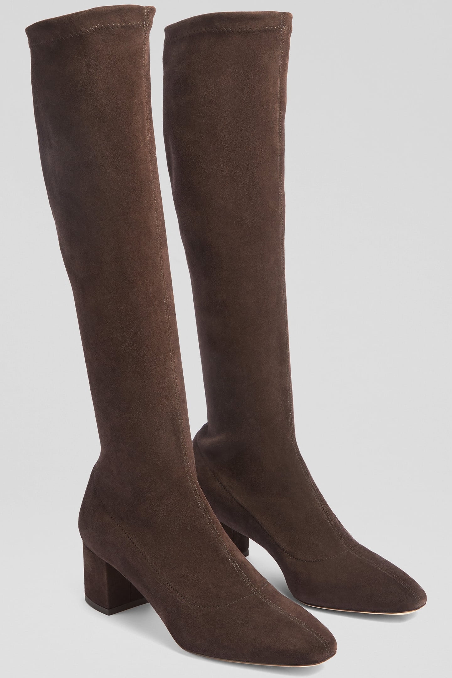 KB ELDON BLOCK HEEL KNEE DARK CHOCOLATE 2