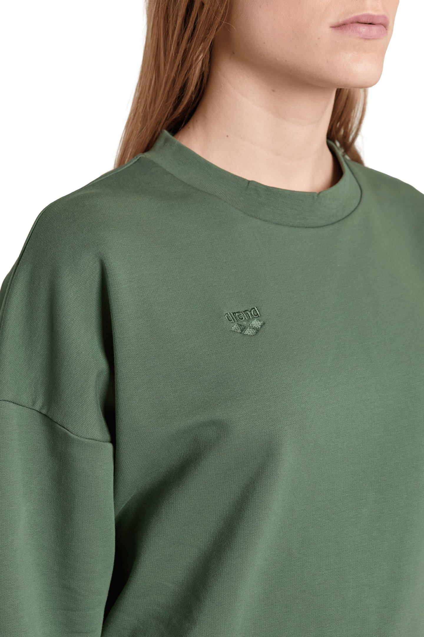 WOMEN'S OVERSIZED CREW NECK SAGE 4