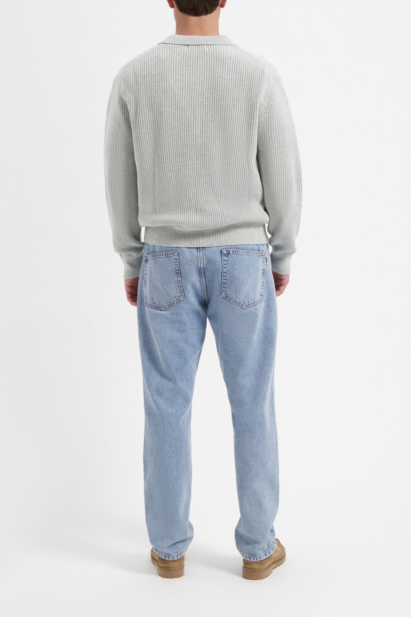 WAL – MILES LS POLO LIGHT GREY MELANGE 3