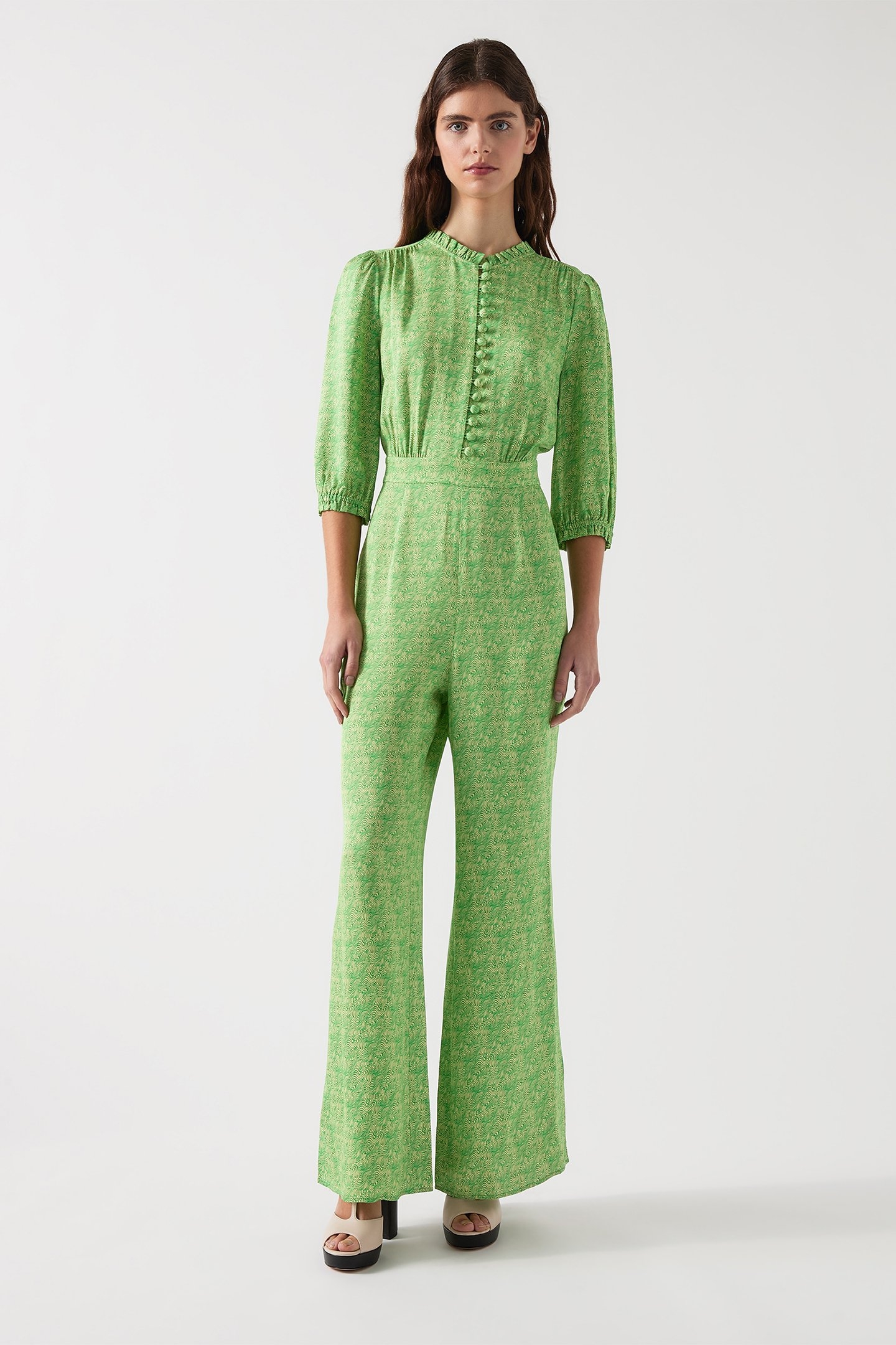 DR NAOMI SWIRL JUMPSUIT GREEN 1