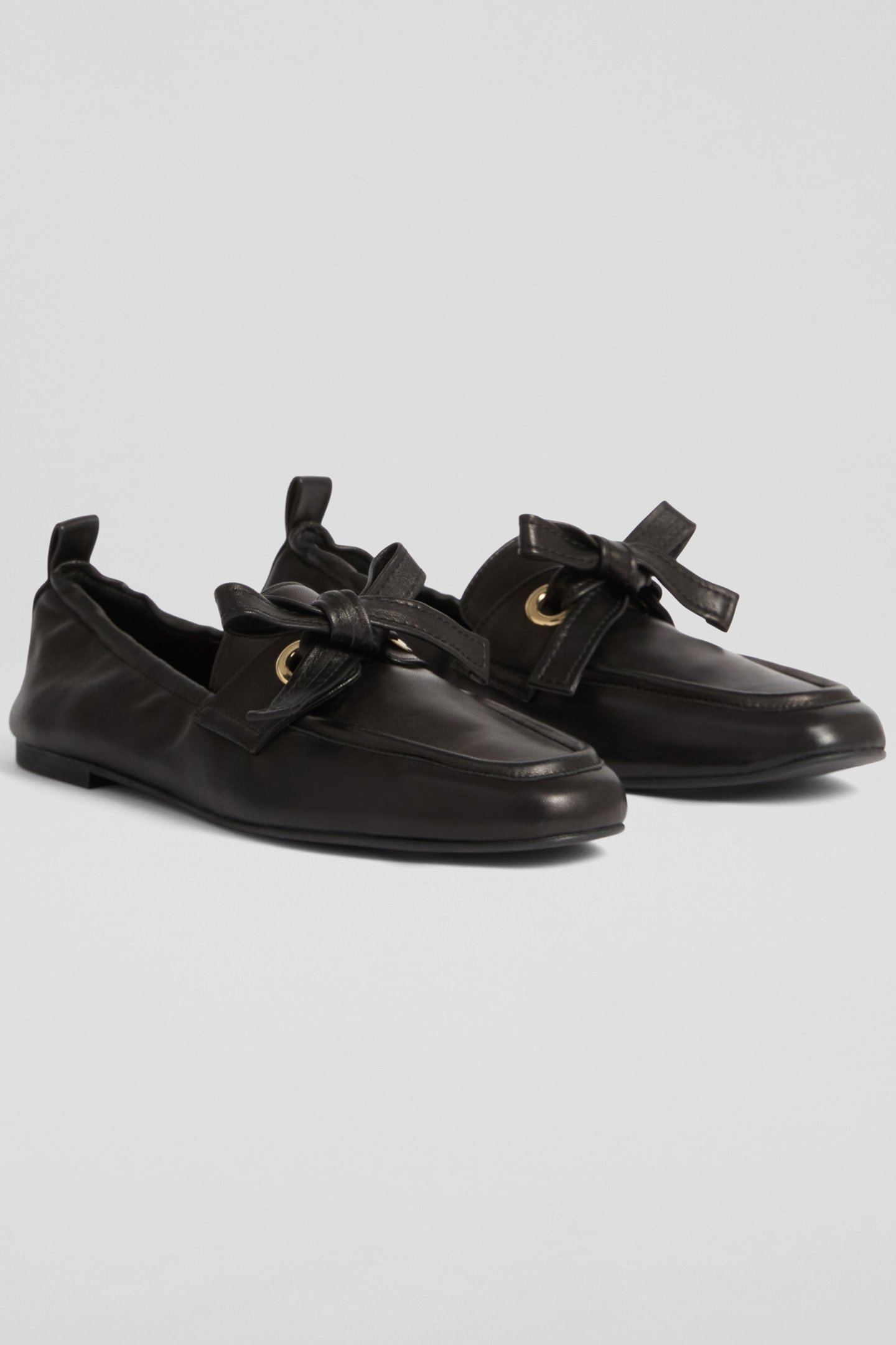 FL MAUDE EYELET BOW LOAFR BLACK 2