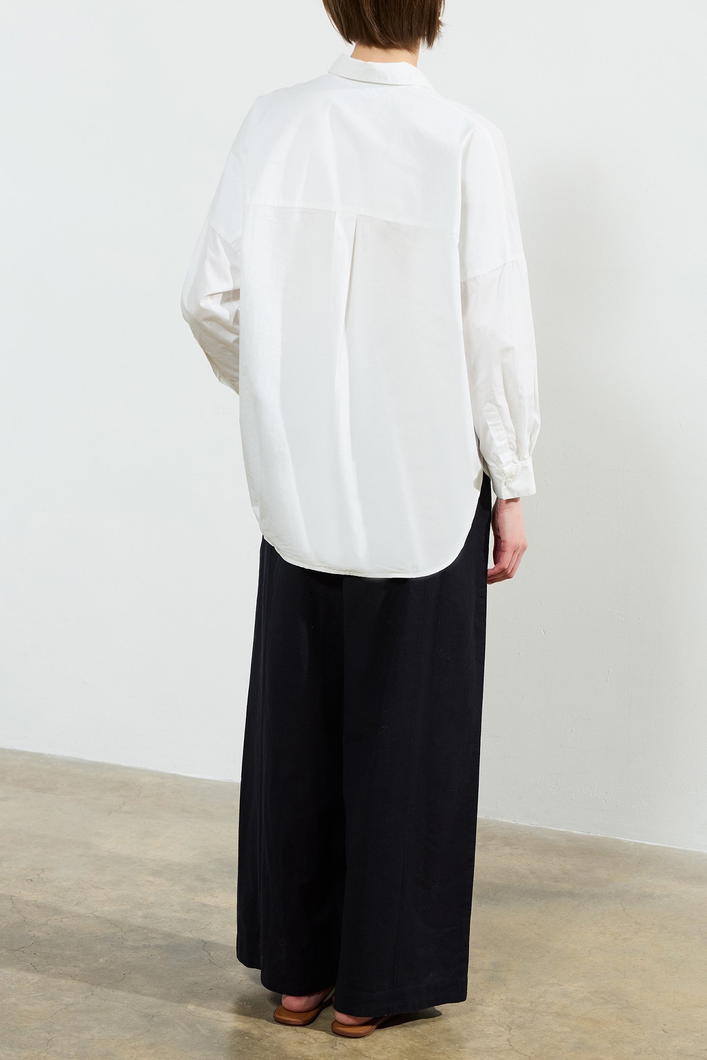 CAMBRIA COTTON POPOVER SHIRT LINEN WHITE 2