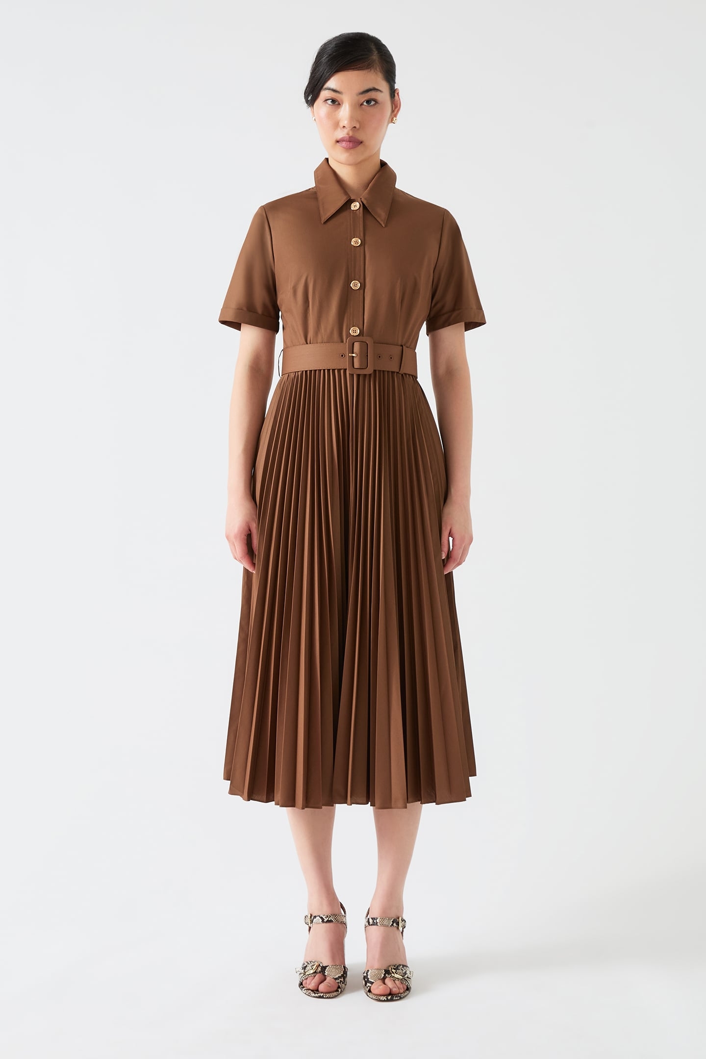 DR CALLY PLEATED SHIRT DR COCOA 1