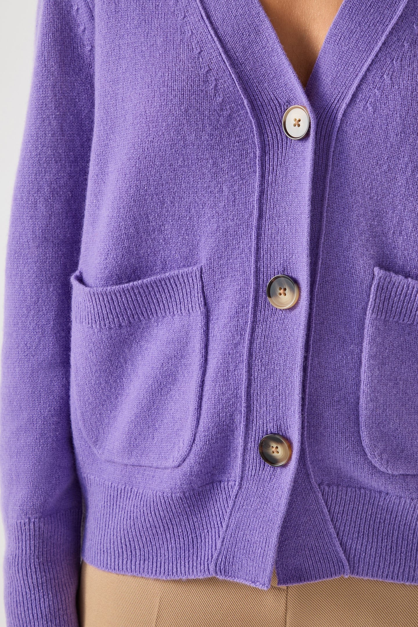 CD CARINE WOOL CARDIGAN LILAC 5