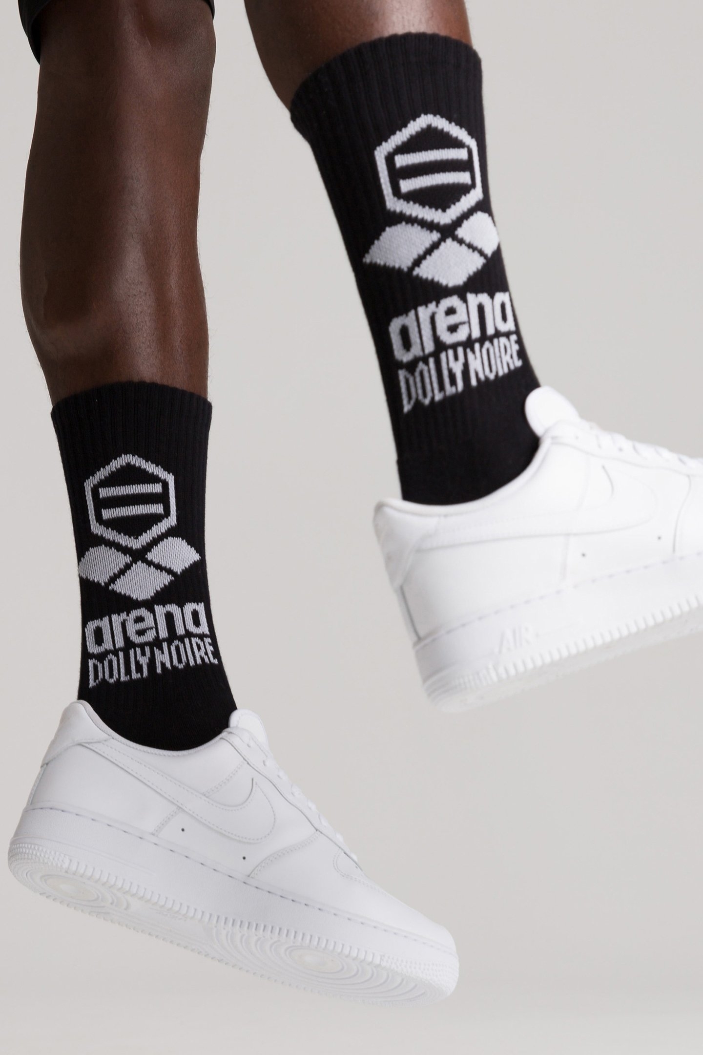 ARENA/DOLLY NOIRE SOCKS BLACK-WHITE 4
