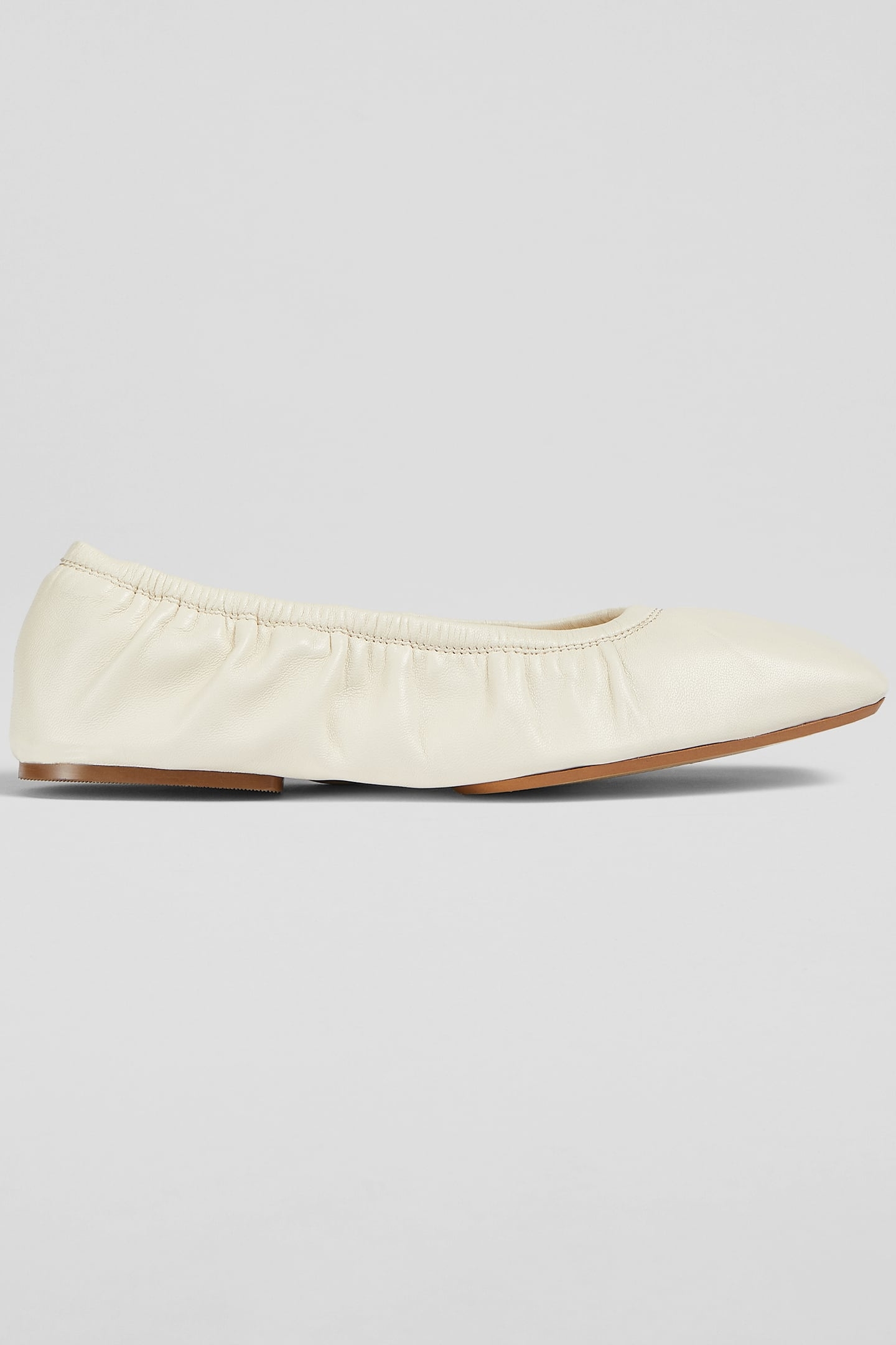 FL TAYLA FOLDED BALLERINA ECRU 1