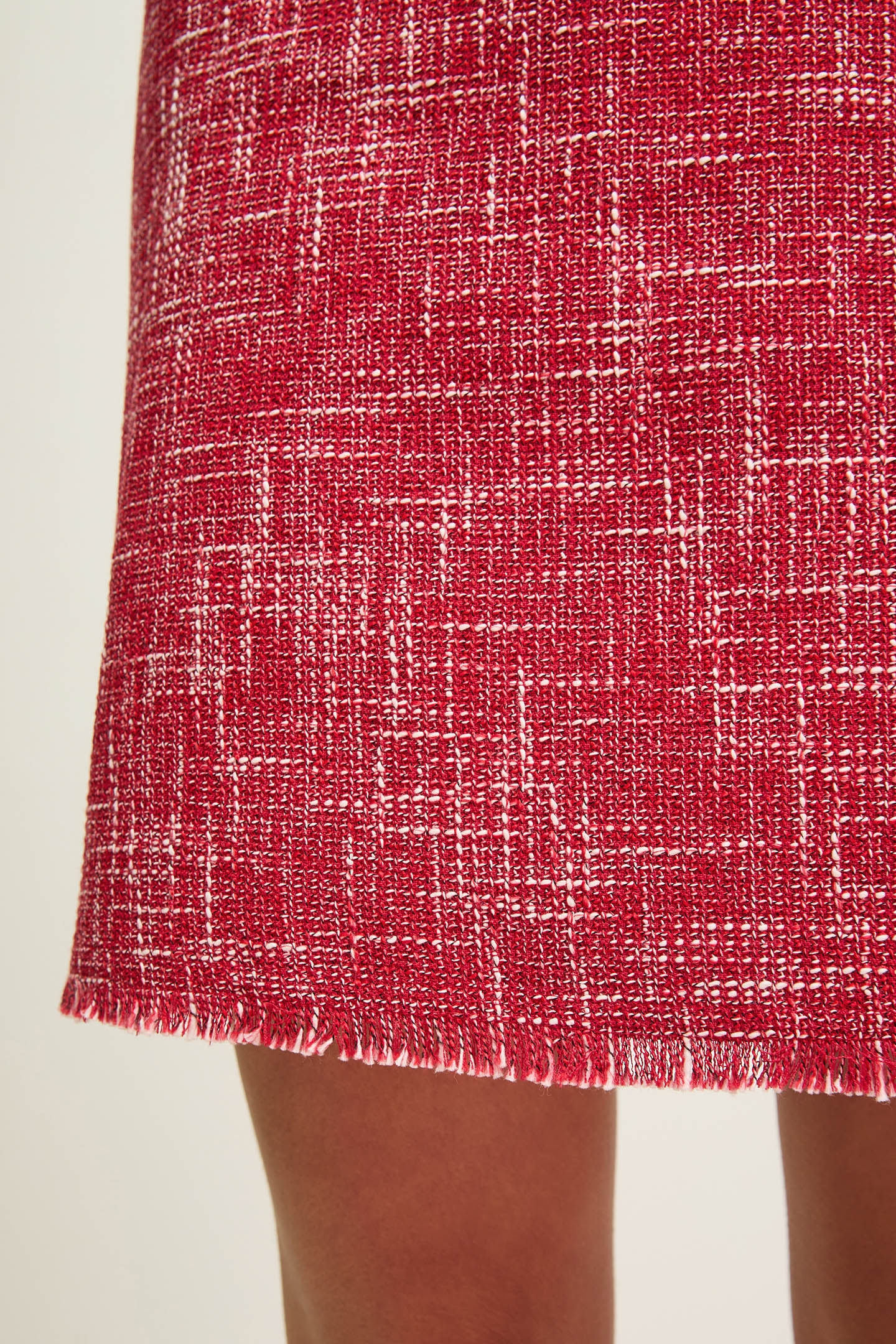 SK ALEXA TWEED SKIRT RED 4