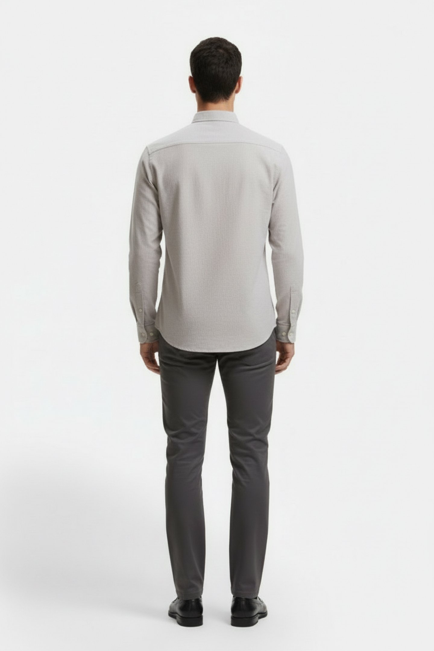 OXFORD LONG SLEEVE SHIRT STONE 2