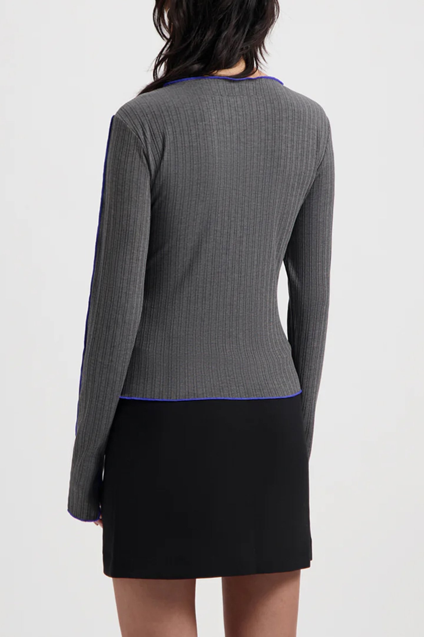 NOUS SOMMES LABELS – SHANNIE TOP GREY MELANGE 2