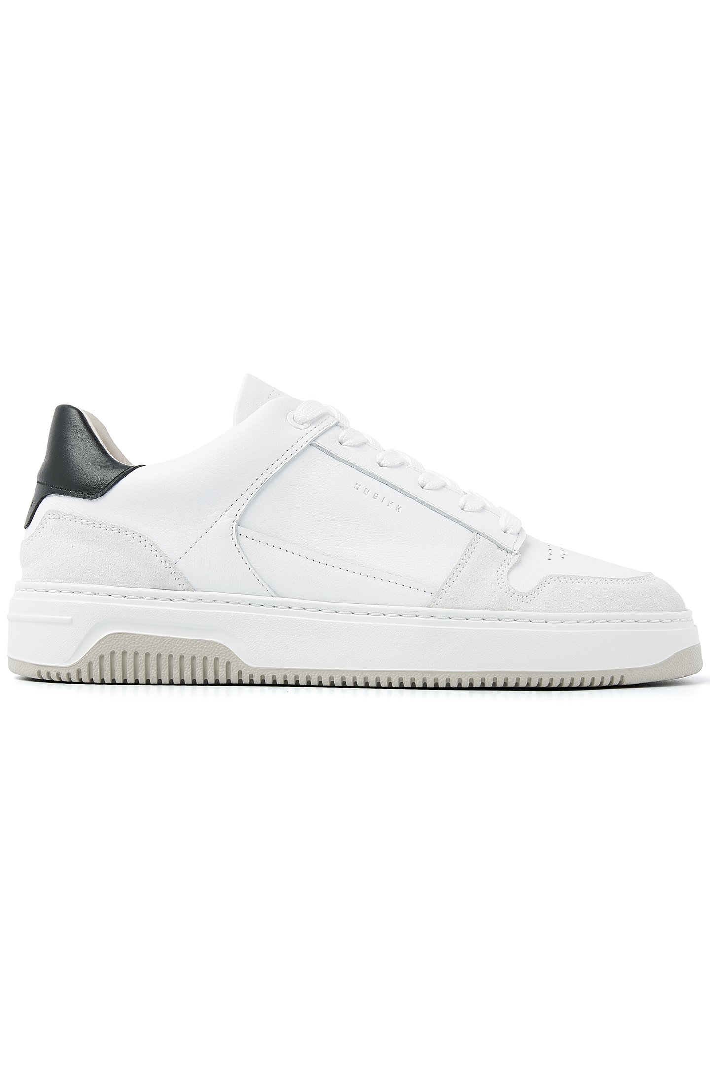 BASKET COURT WHITE LEATHER - BLACK 1