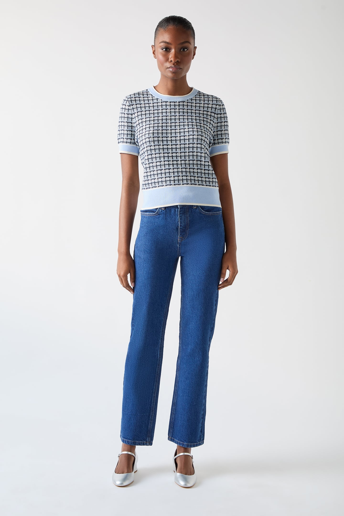 TK HONEY KNITTED TOP BLUE 2