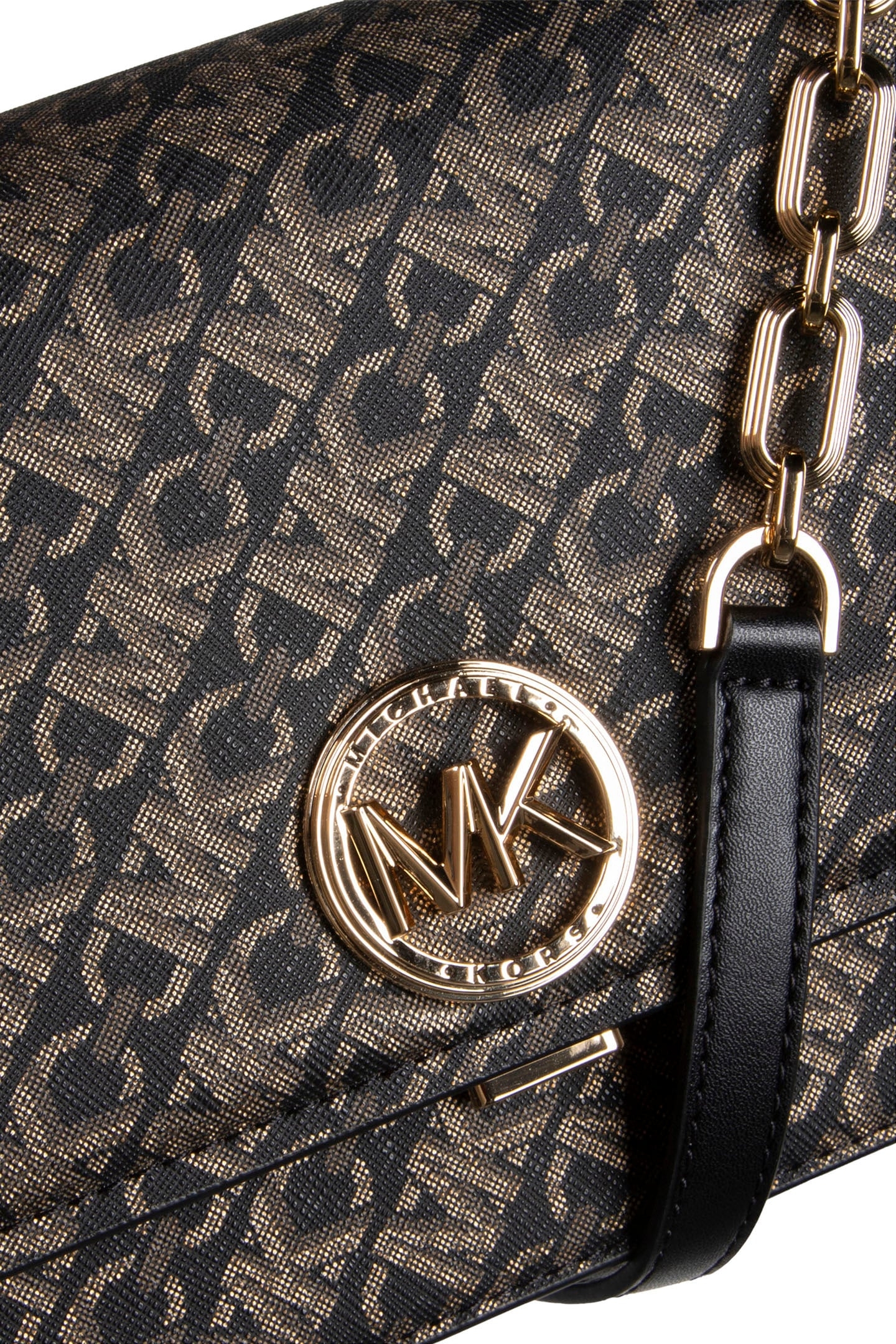 MD EW TH CHN SATCHEL BLK/PALEGOLD 5