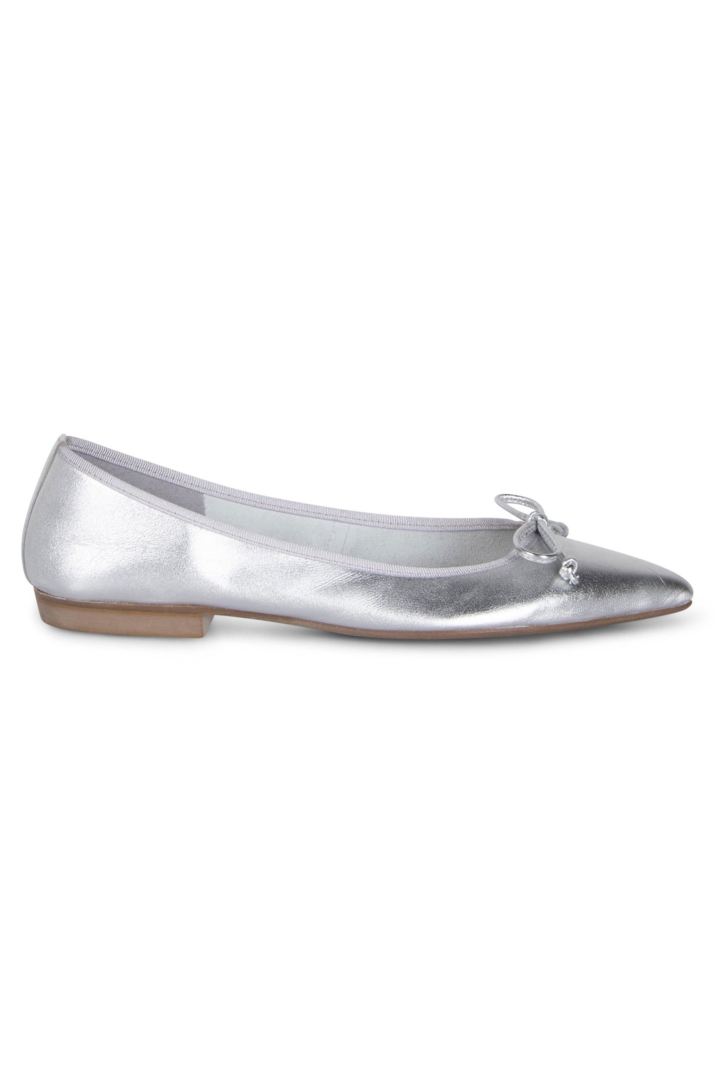 CICI - POINT TOE BALLERIN SILVER 1