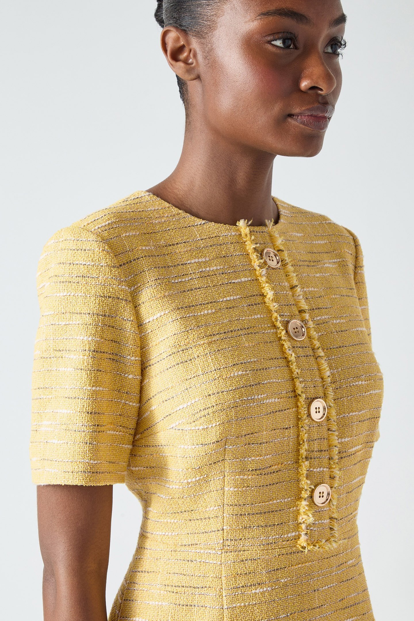 DR VARLEY TWEED DRESS BUTTERCUP 4