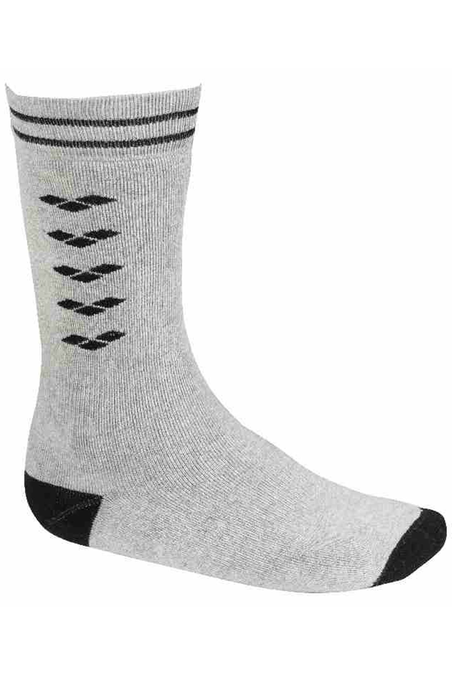 ICONS SOCKS MEDIUM GREY MELANGE-BLACK 3
