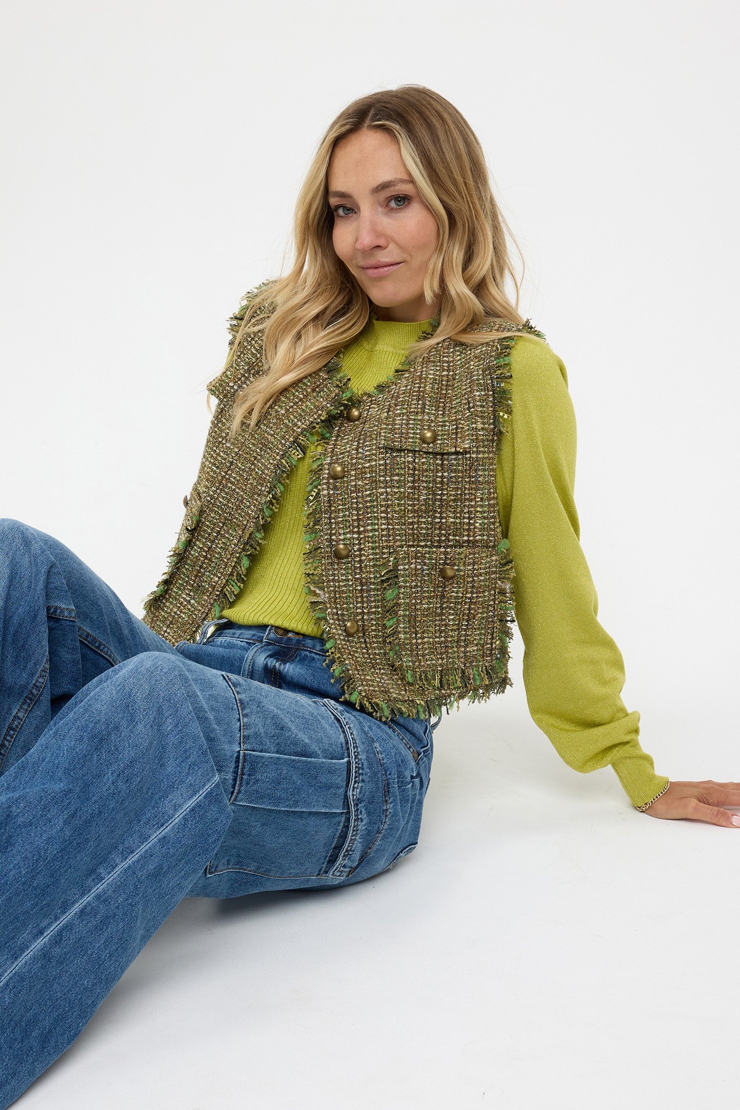 GILET TWEED MULTI COLOR 3