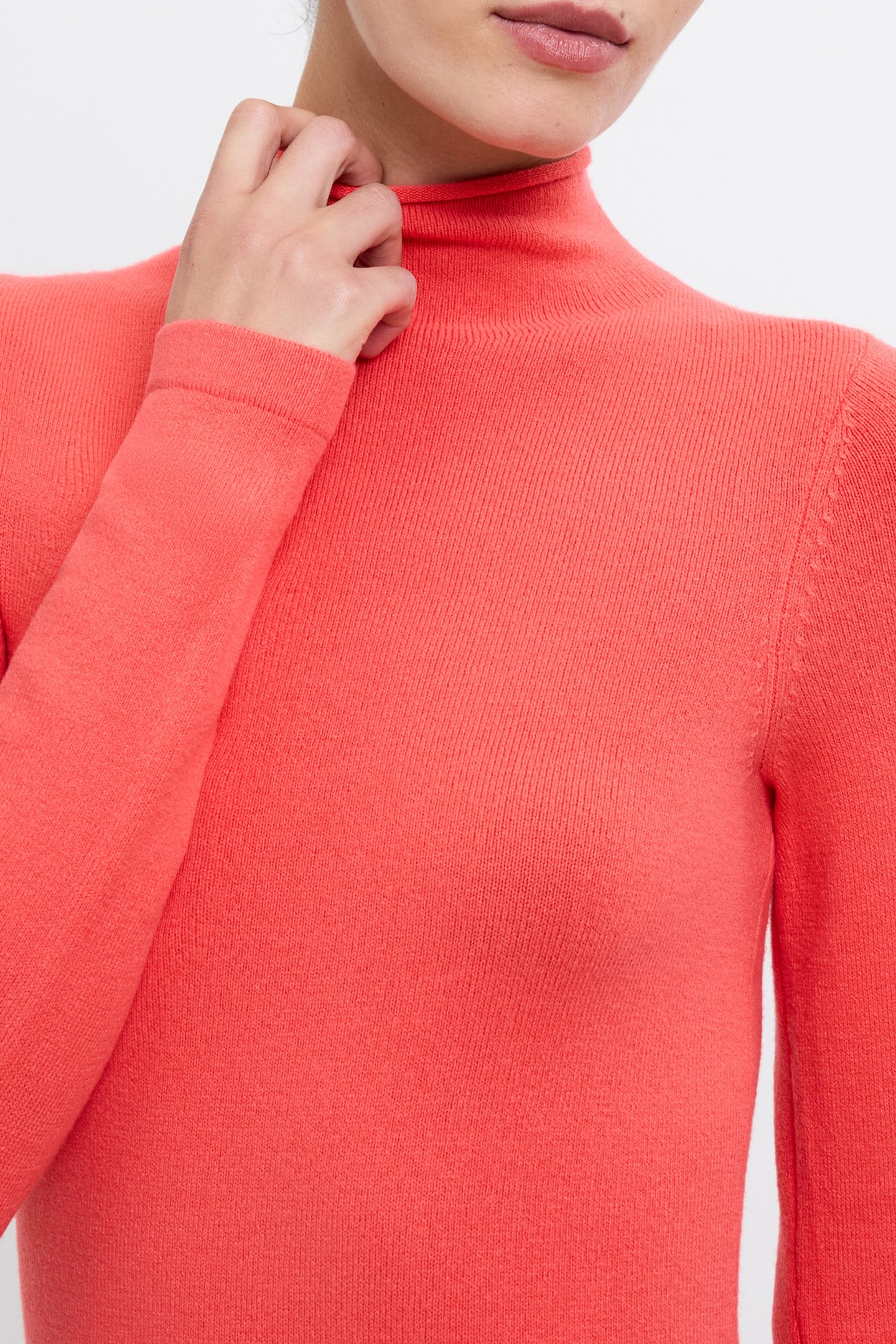 BABYSOFT ROLL NK DRESS CAYENNE RED 5