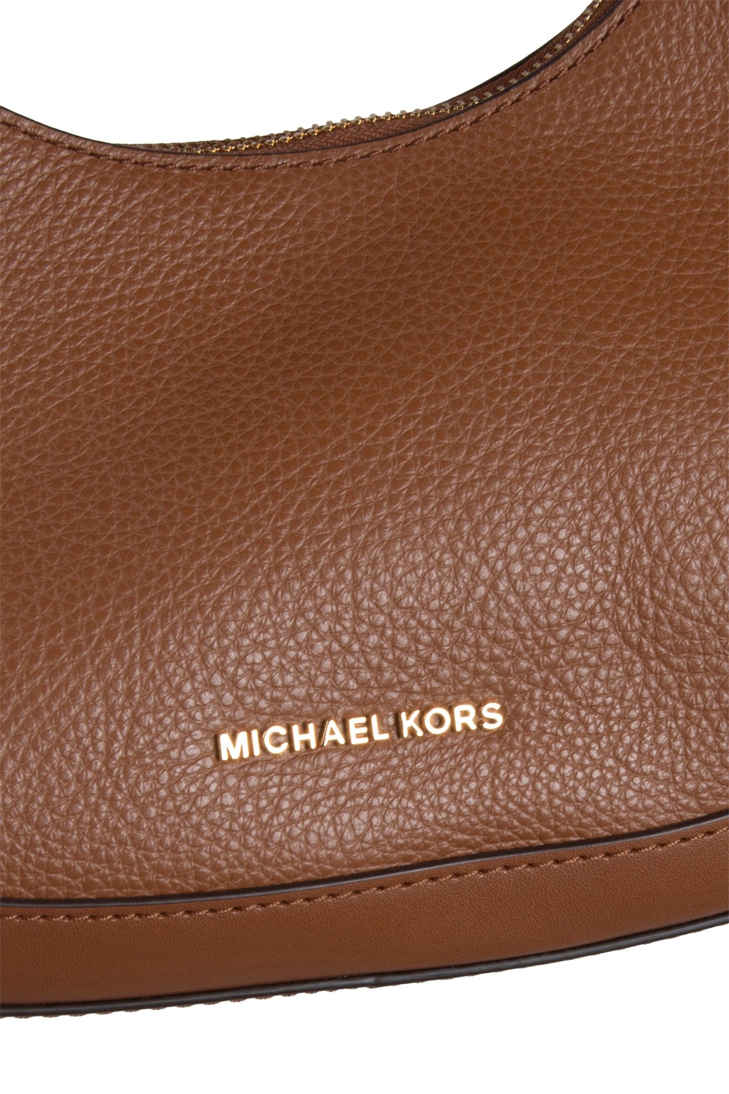 CRESCENT TOP ZIP SHOULDER BAG IN BROWN LEATHER 5