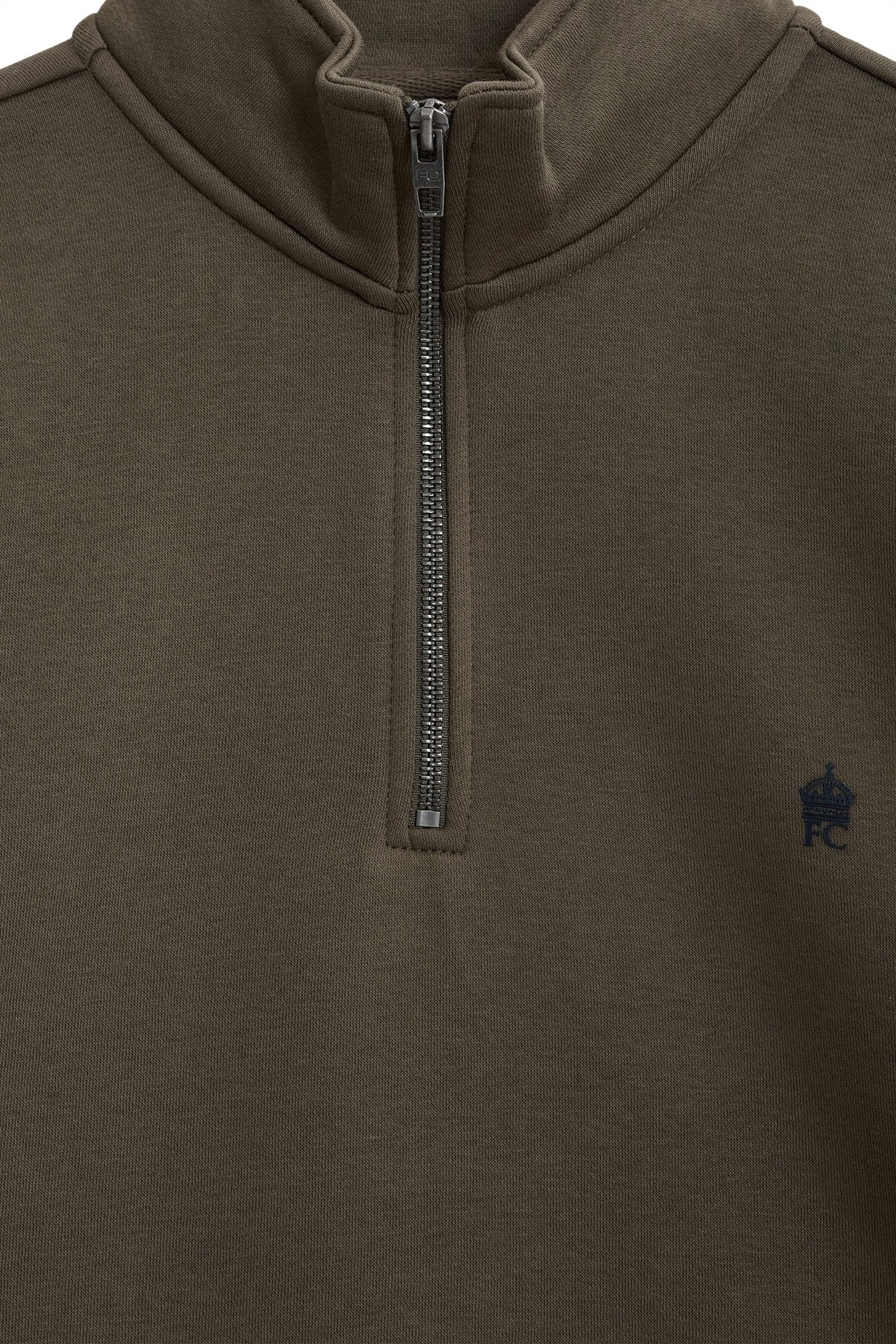 FC 1/2 ZIP KHAKI/MARINE 3