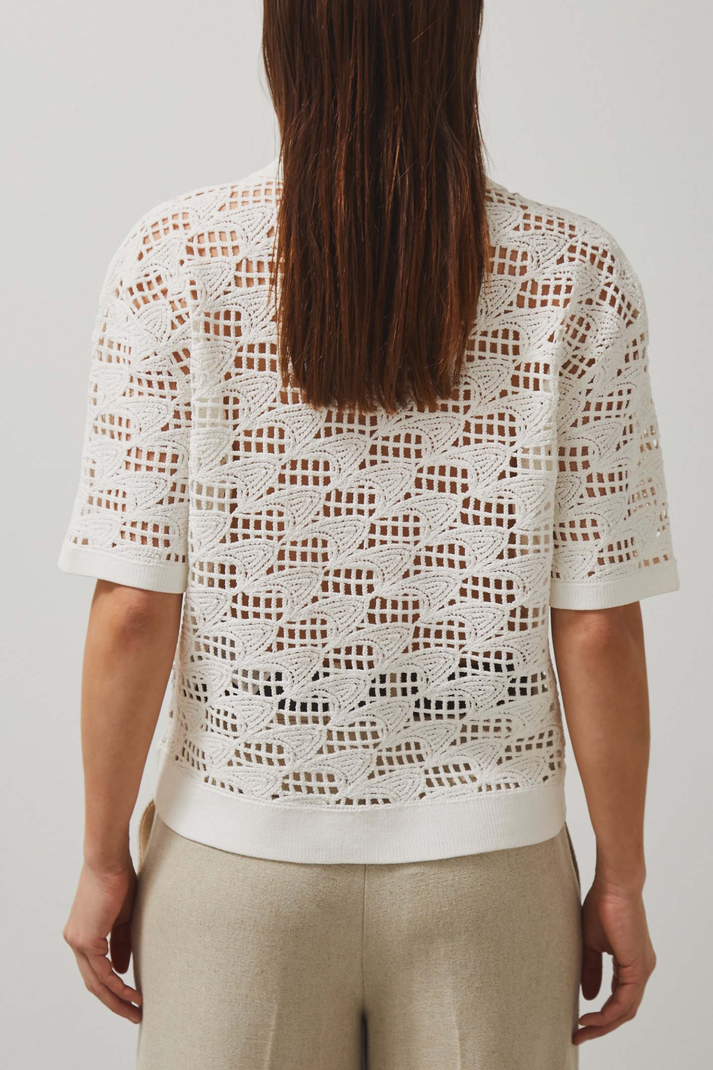 SS CROCHET CUBAN SHIRT WHITE 2