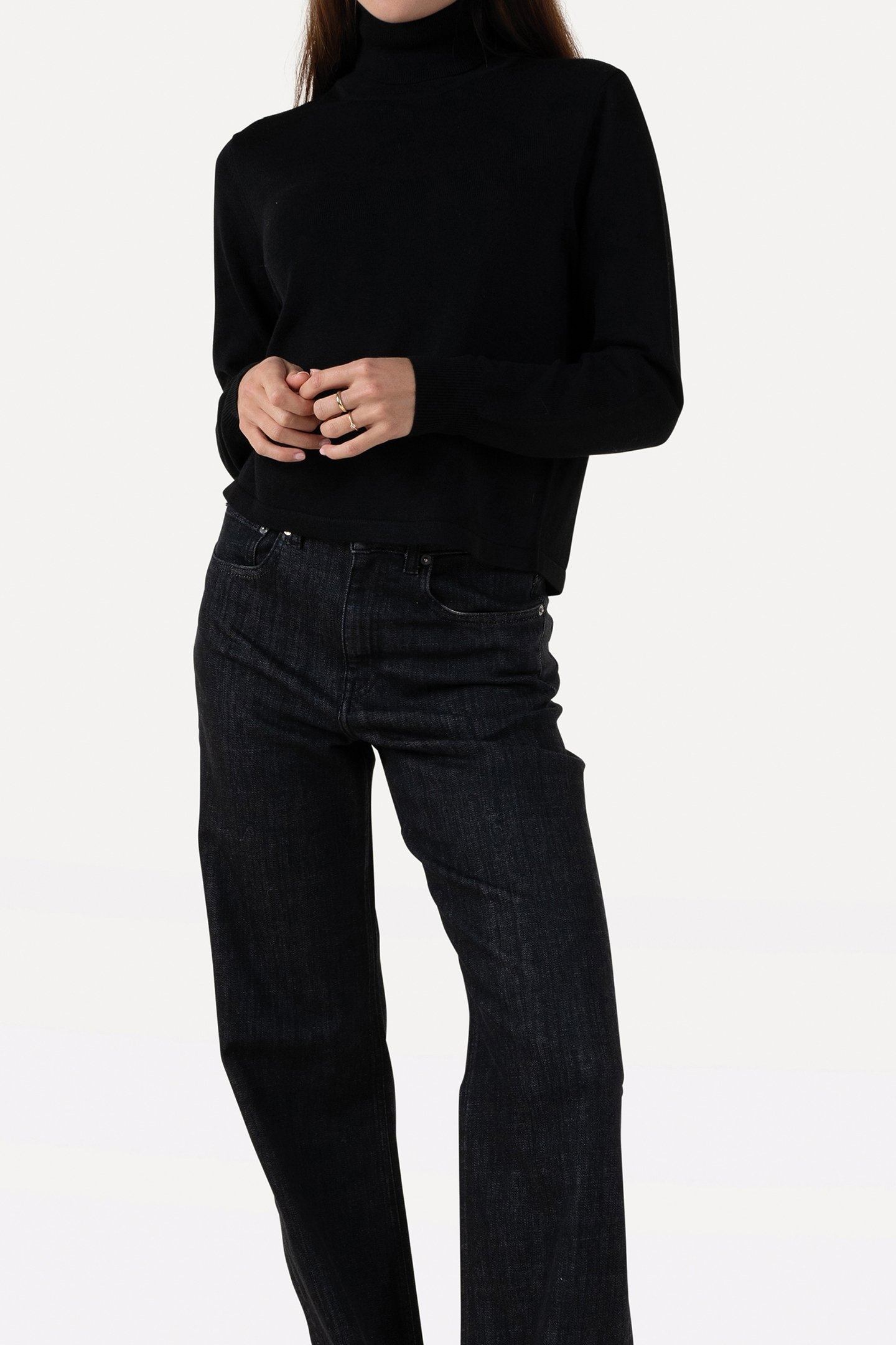 MILLA KNITTED PULL LONG SLEEVE BLACK 1